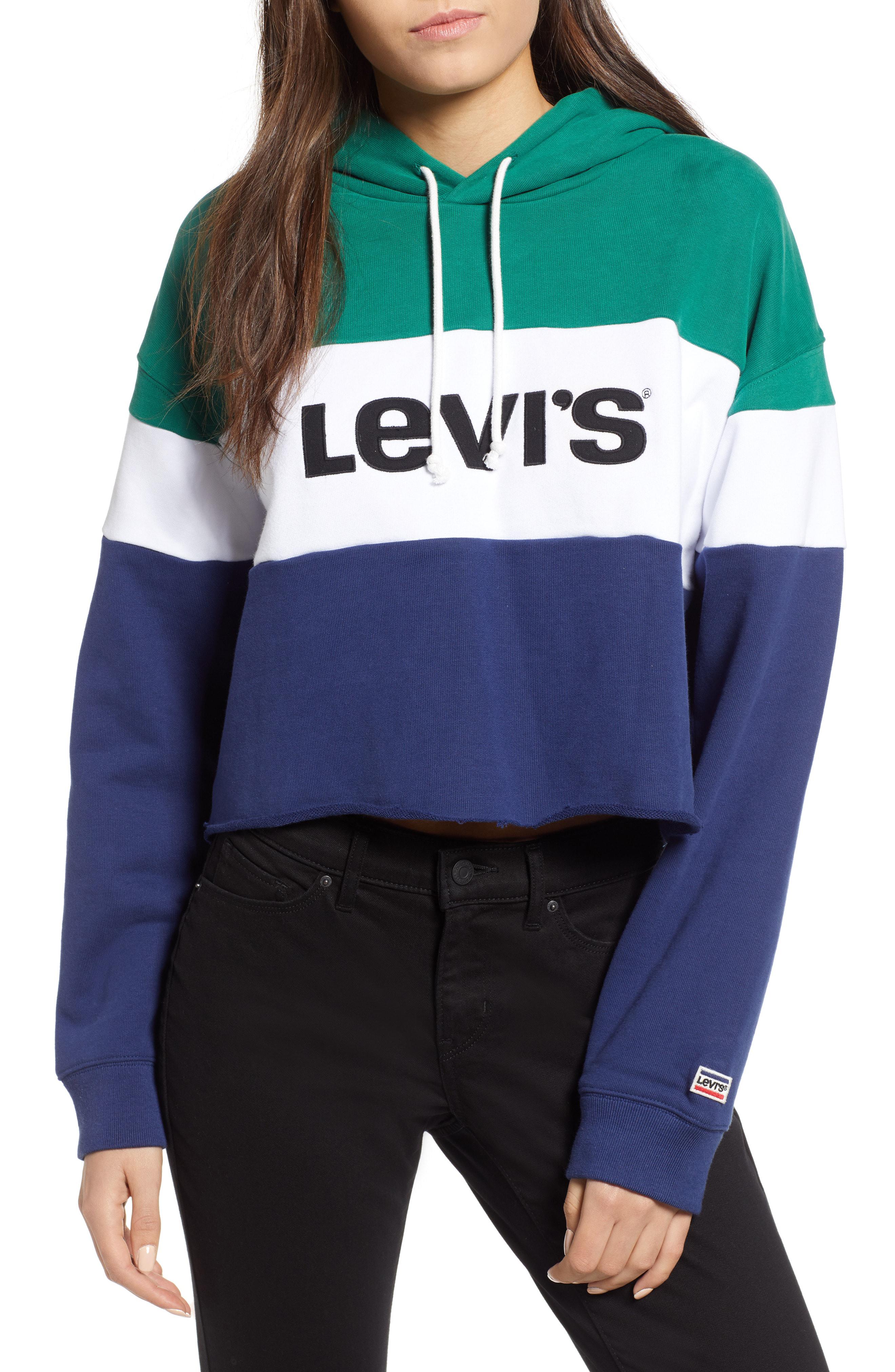 levis crop hoodie