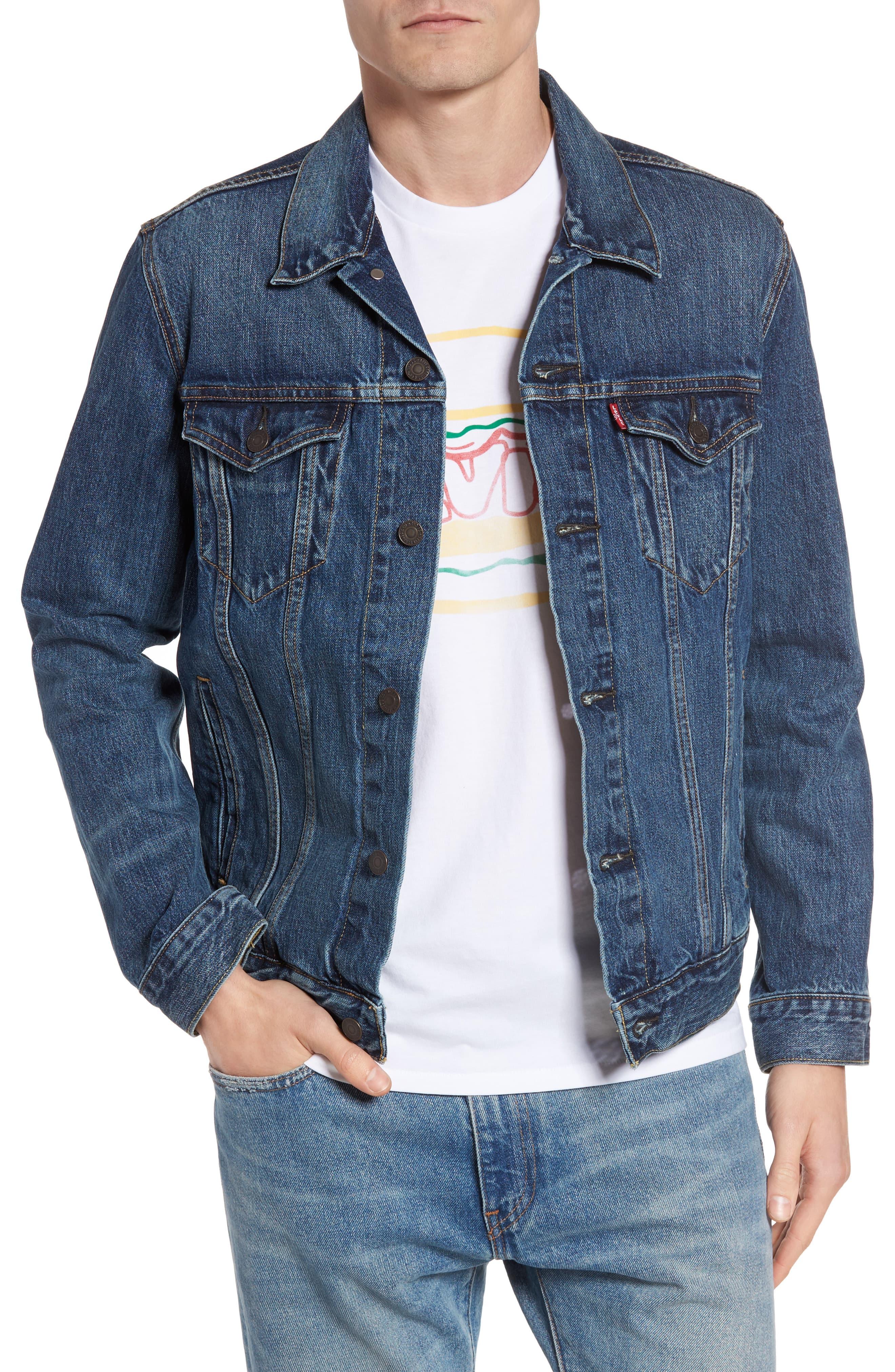 Levis Denim Jacket Jacket Denim Trucker Men Levi Blue Levis Venzero