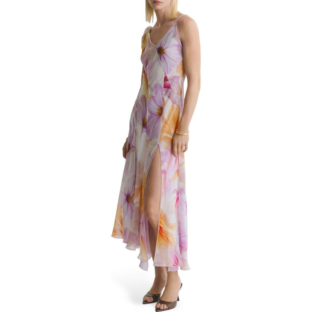 Mango Floral Print Asymmetric Chiffon Maxi Dress in Brown | Lyst Mango Floral Print Asymmetric Chiffon Maxi Dress in Brown | Lyst
