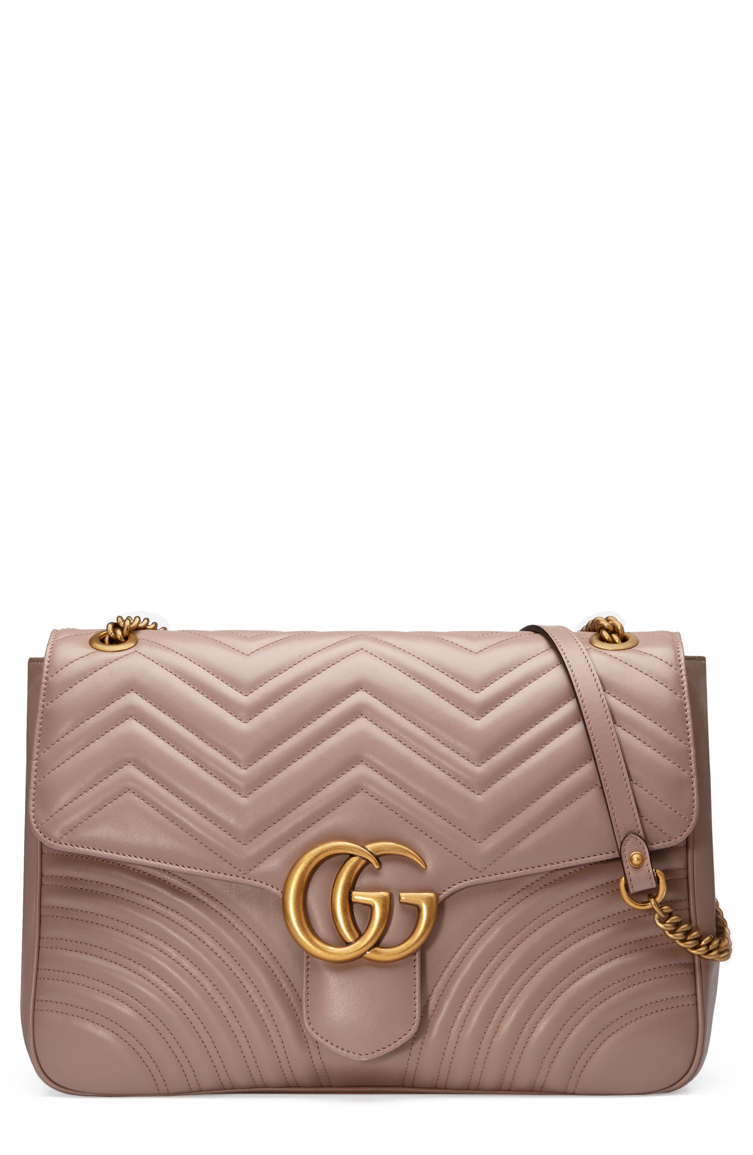 gg large marmont 2.0 matelassé leather shoulder bag