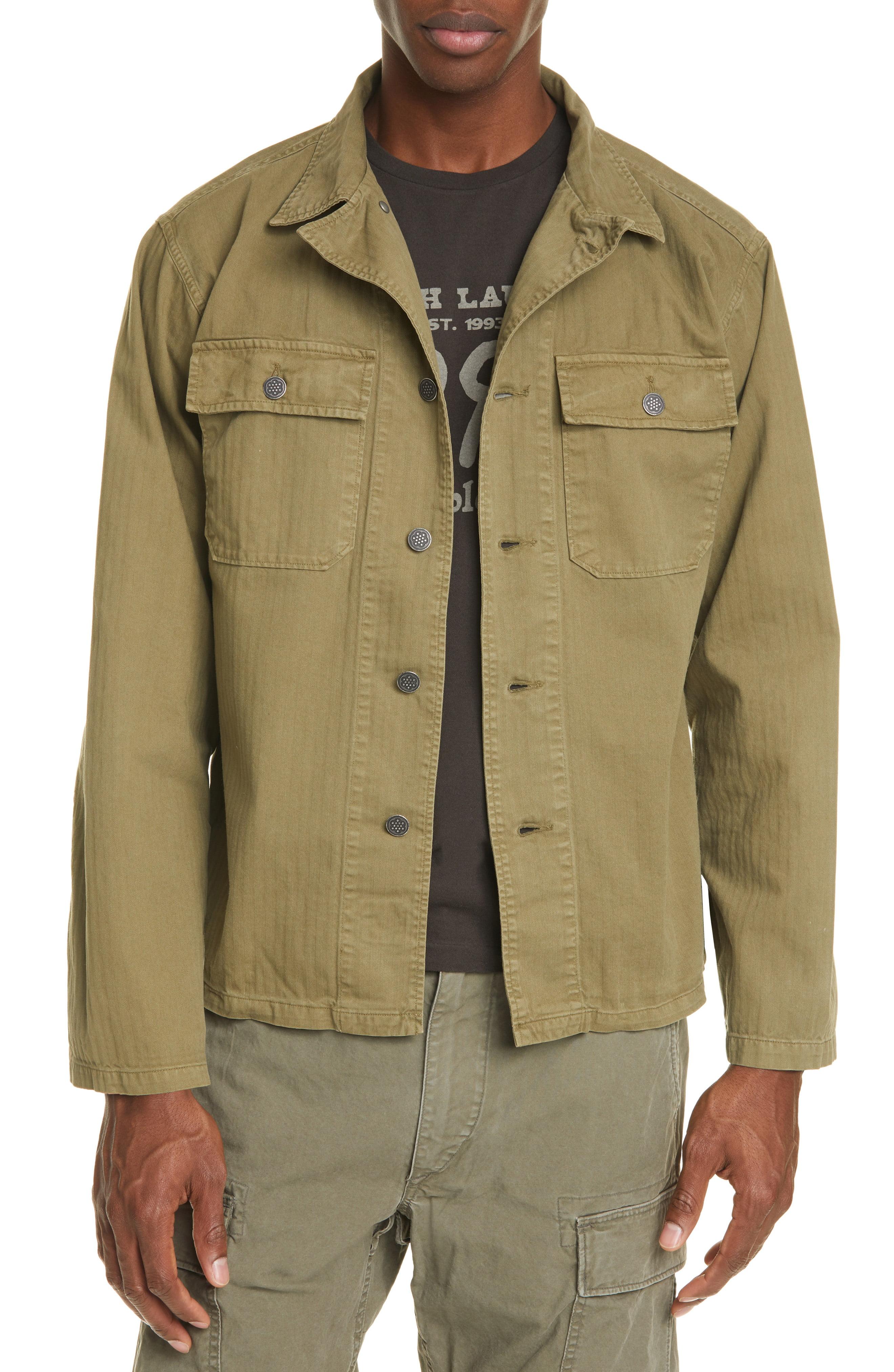 RRL Cotton Curtis Military Shirt in Green for Men - Save 49% - Lyst