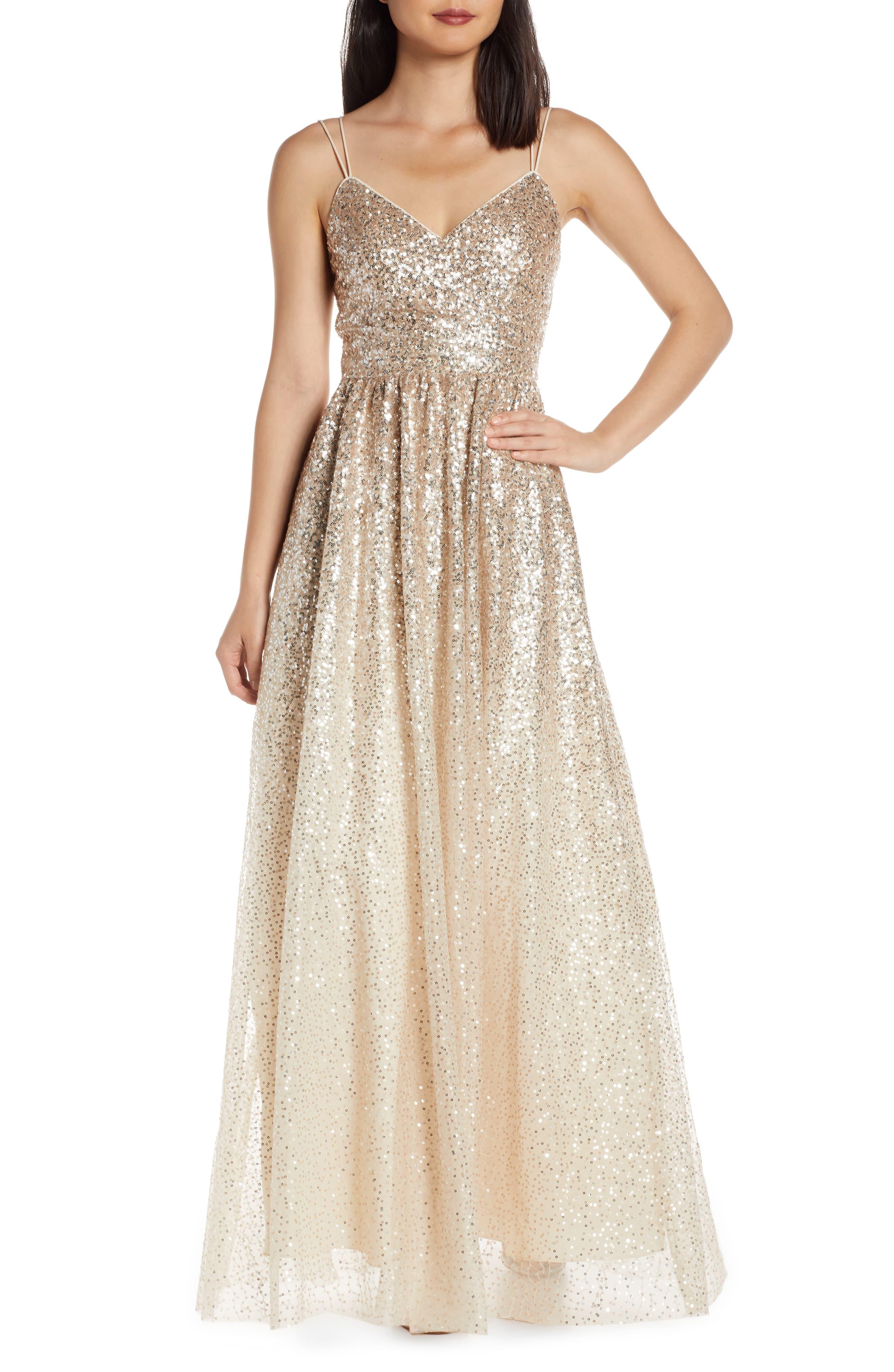 ombre sparkle dress