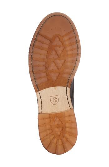 caen cap toe suede boot