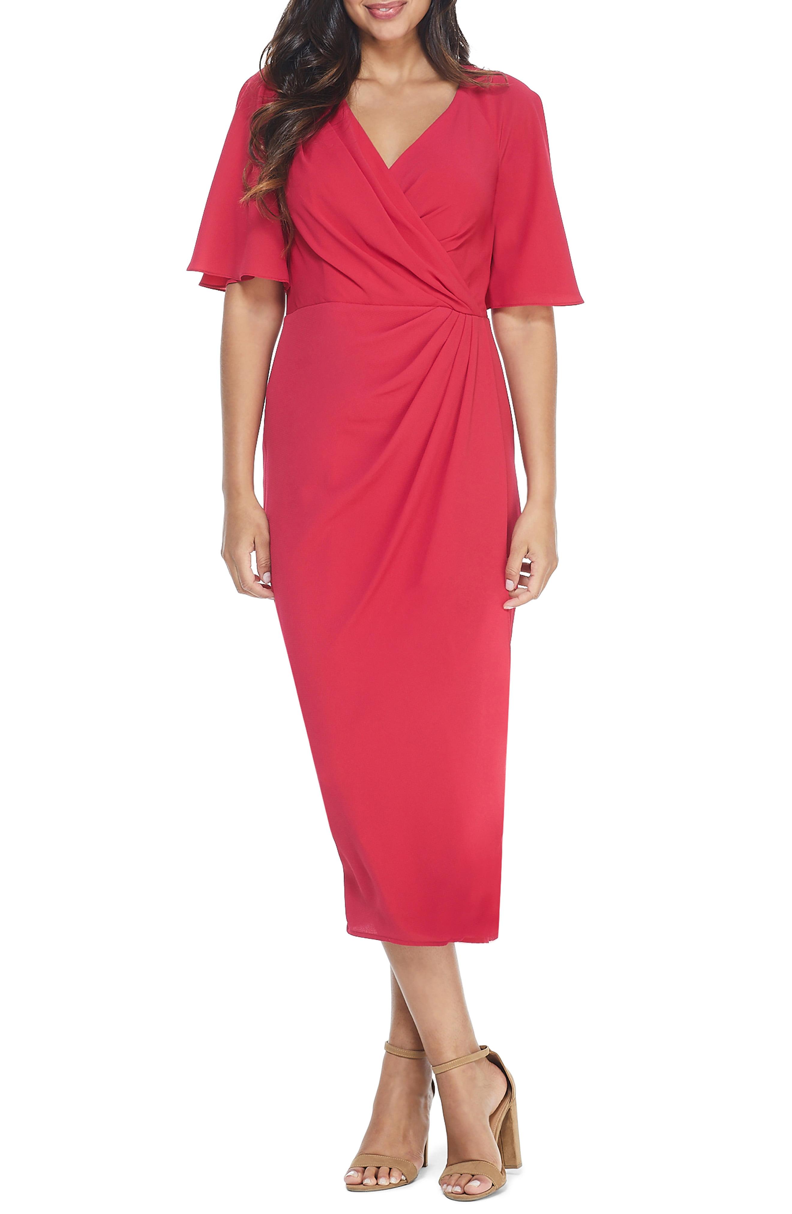 flutter sleeve wrap dress flutter sleeve wrap dress