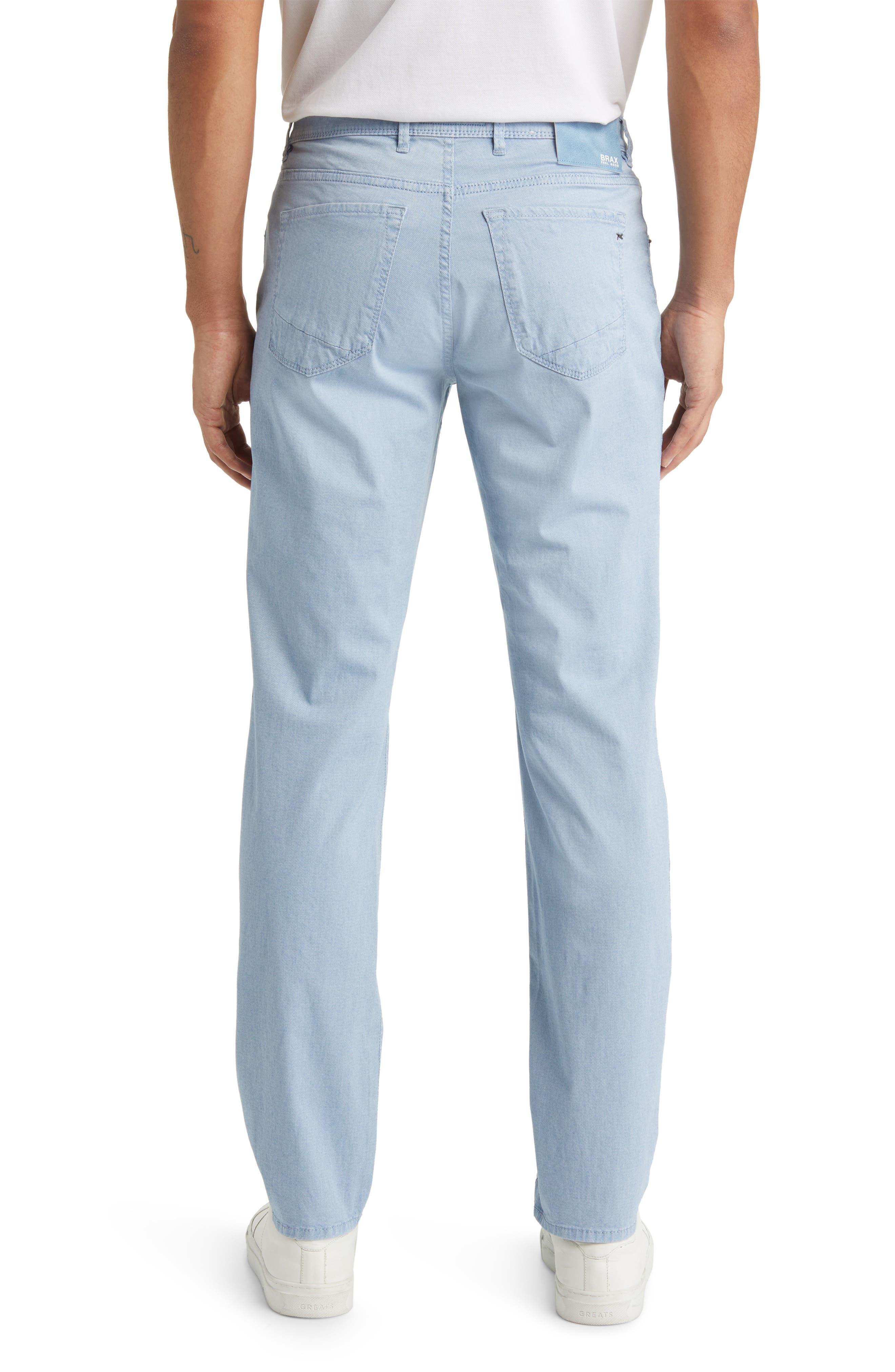 Brax Chuck Slim Fit Hi Flex Five-pocket Pants in Blue for Men | Lyst