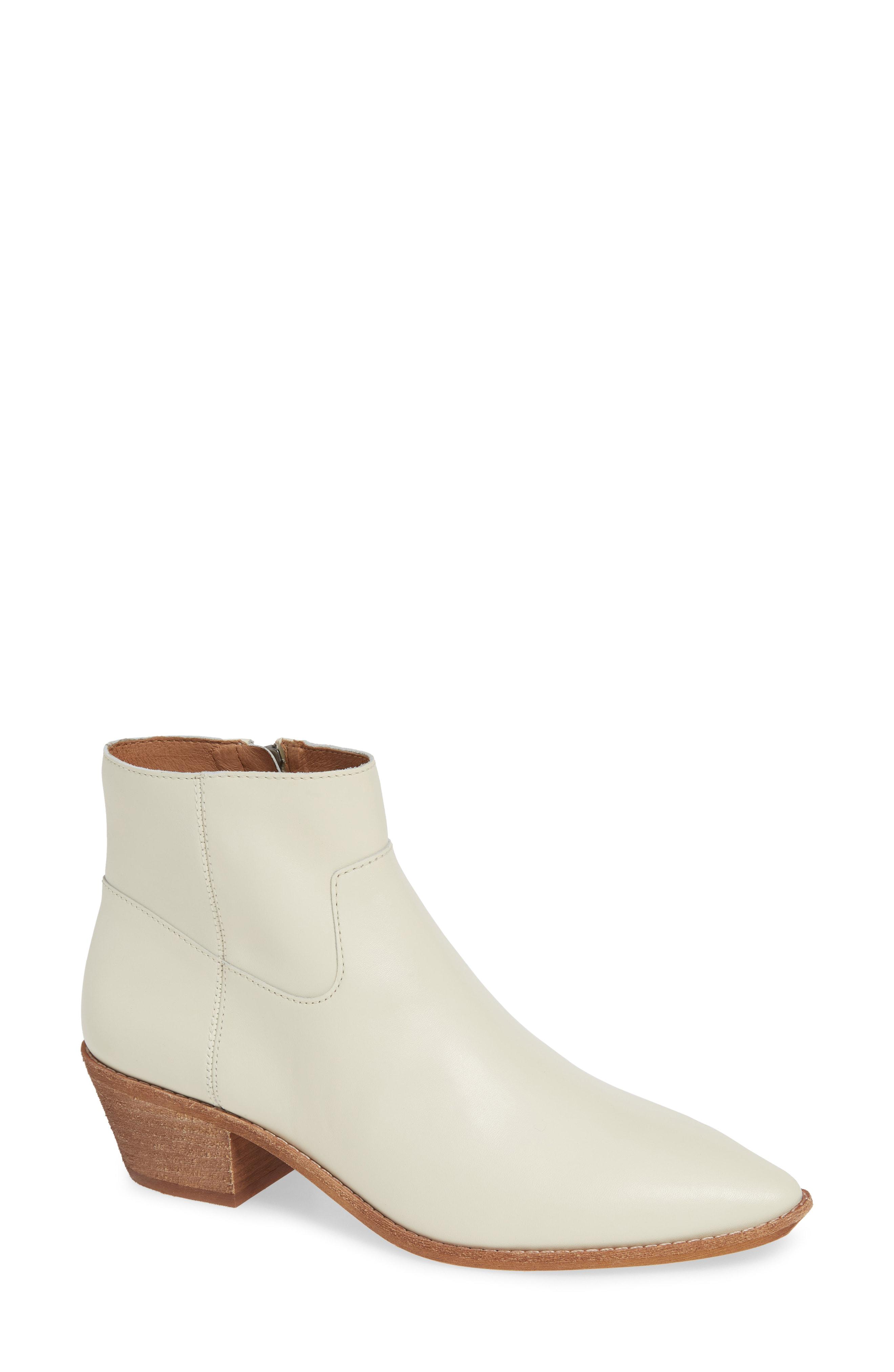 madewell white booties