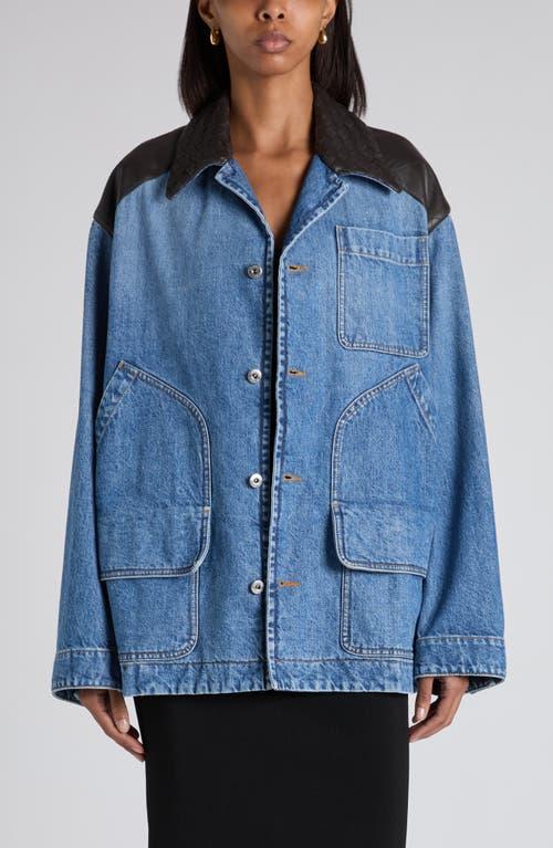 ジャケット BOTTEGA VENETA Women Jackets 812009V4XP0 4246 blue Denim jacket in blue - Bottega Veneta | Mytheresa