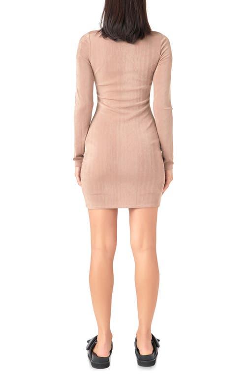 grey lab strapless mini dress Strapless Faux Leather Mini Dress main image 0