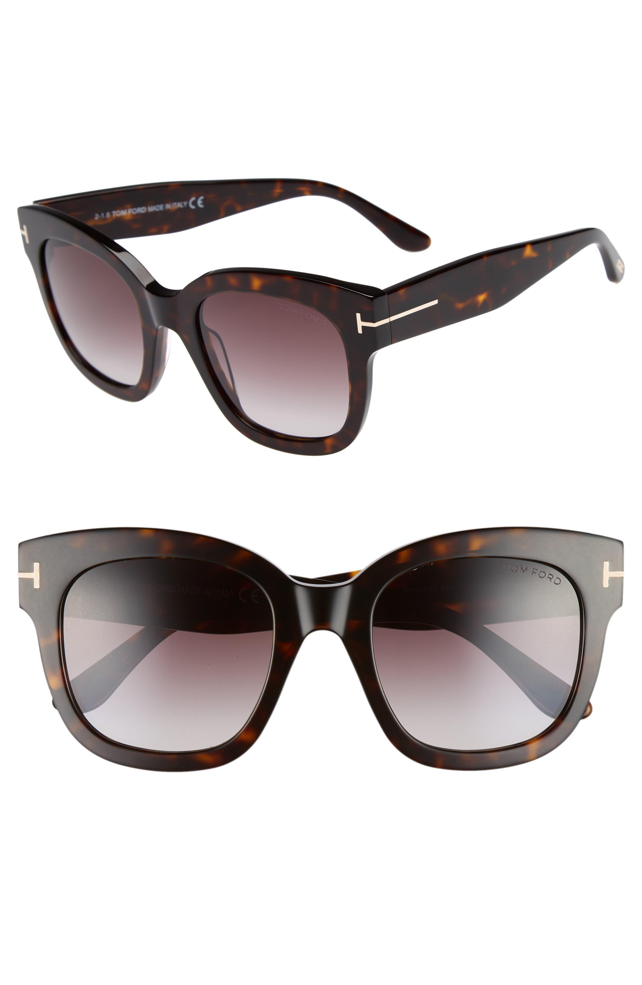 Tom Ford Beatrix 52mm Sunglasses in Black | Lyst