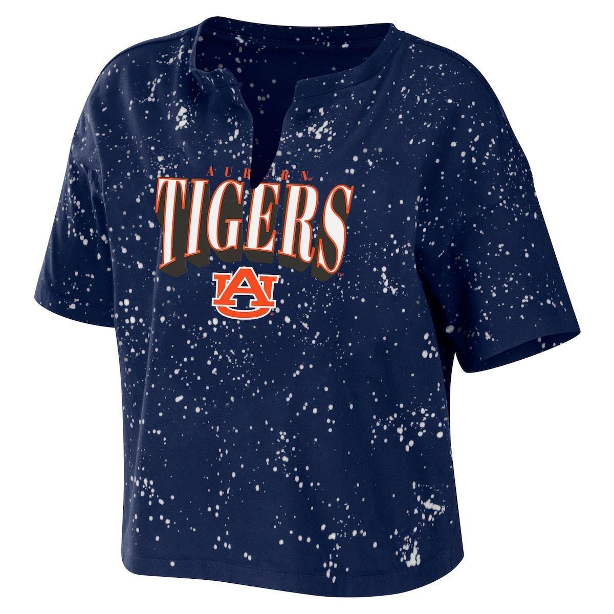 Women's WEAR by Erin Andrews Navy Auburn Tigers Bleach Wash