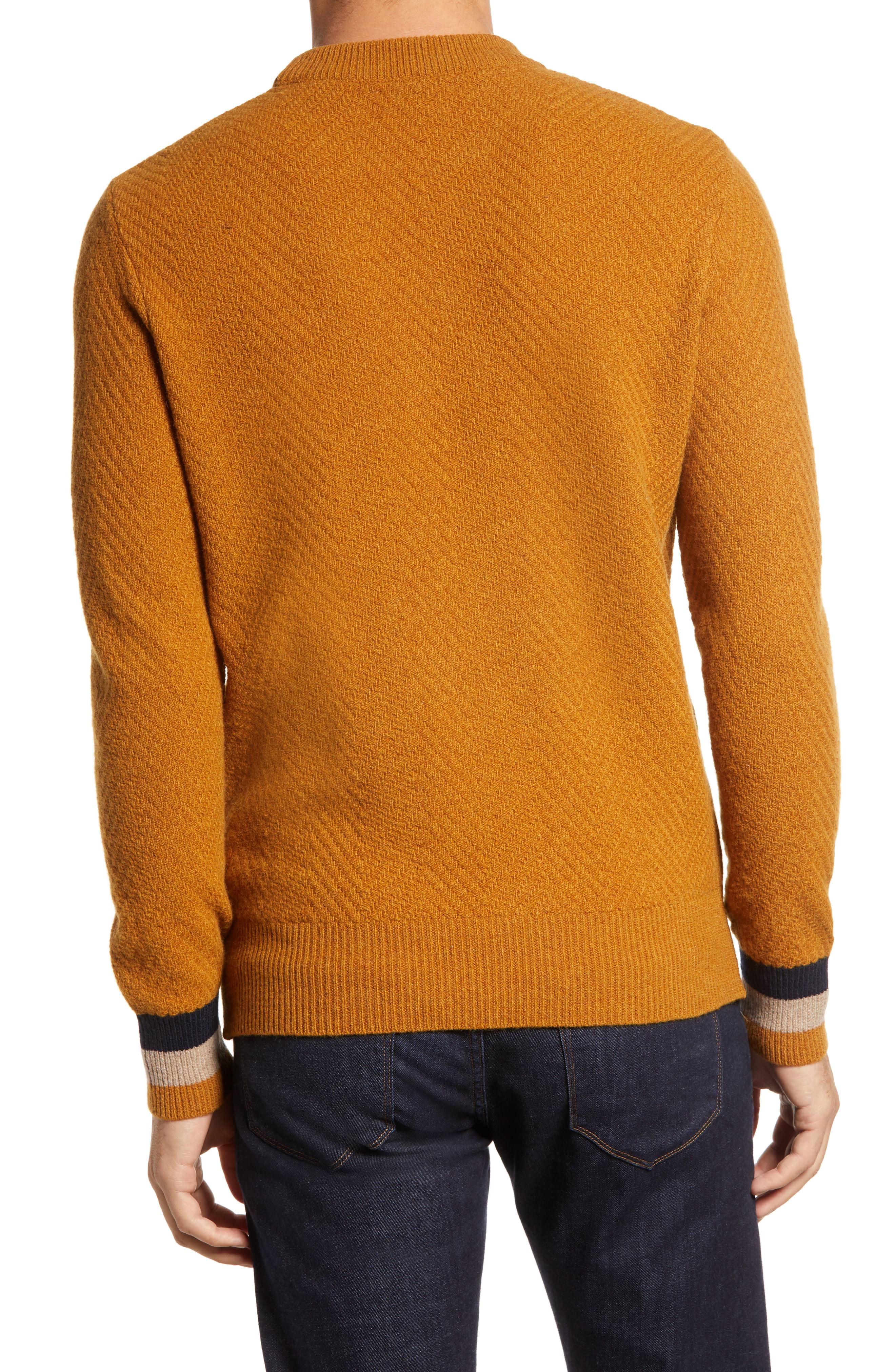 Oliver Spencer Blenheim Slim Fit Crewneck Wool Sweater in Orange for ...