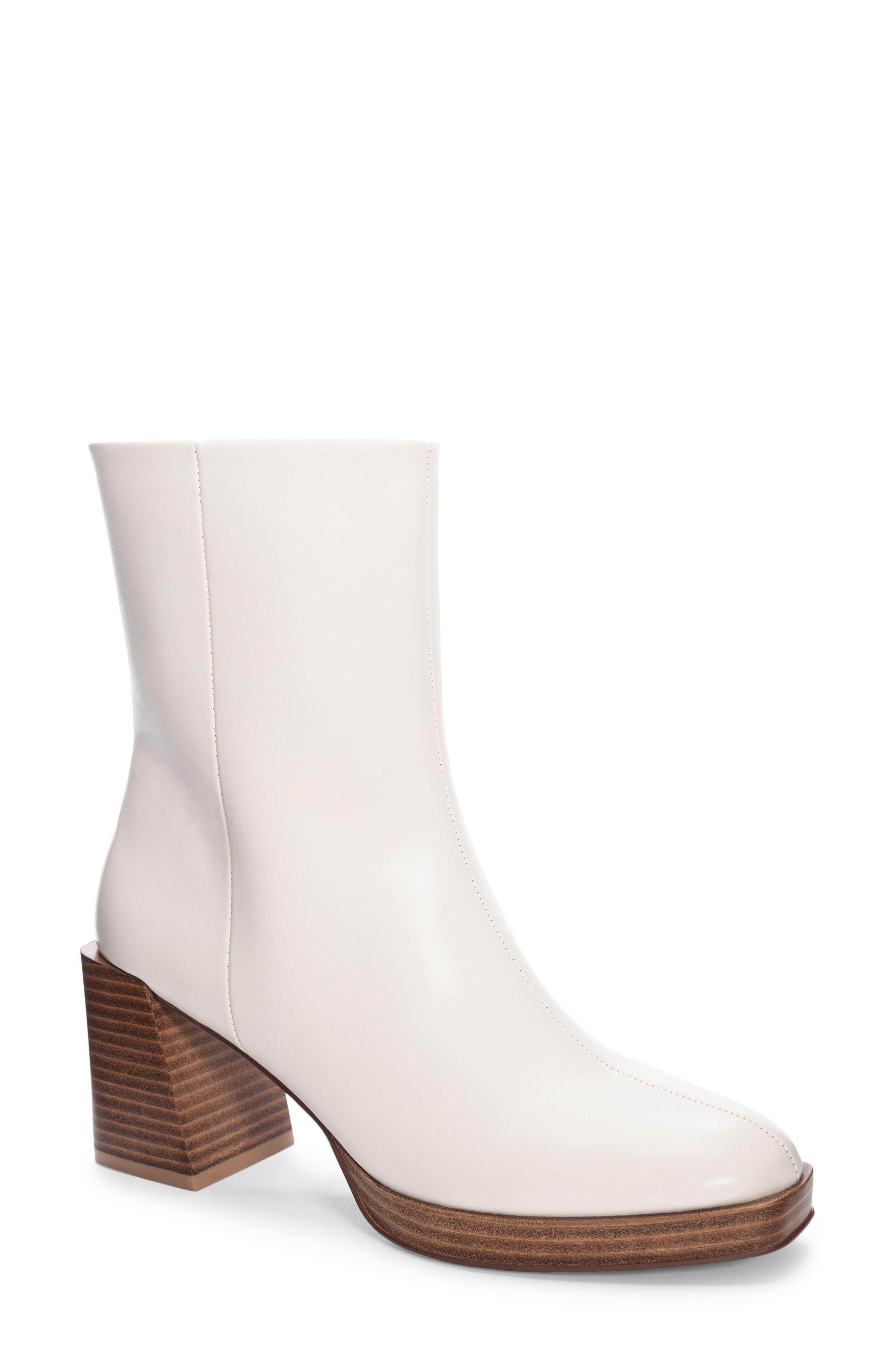 chinese laundry finn bootie white