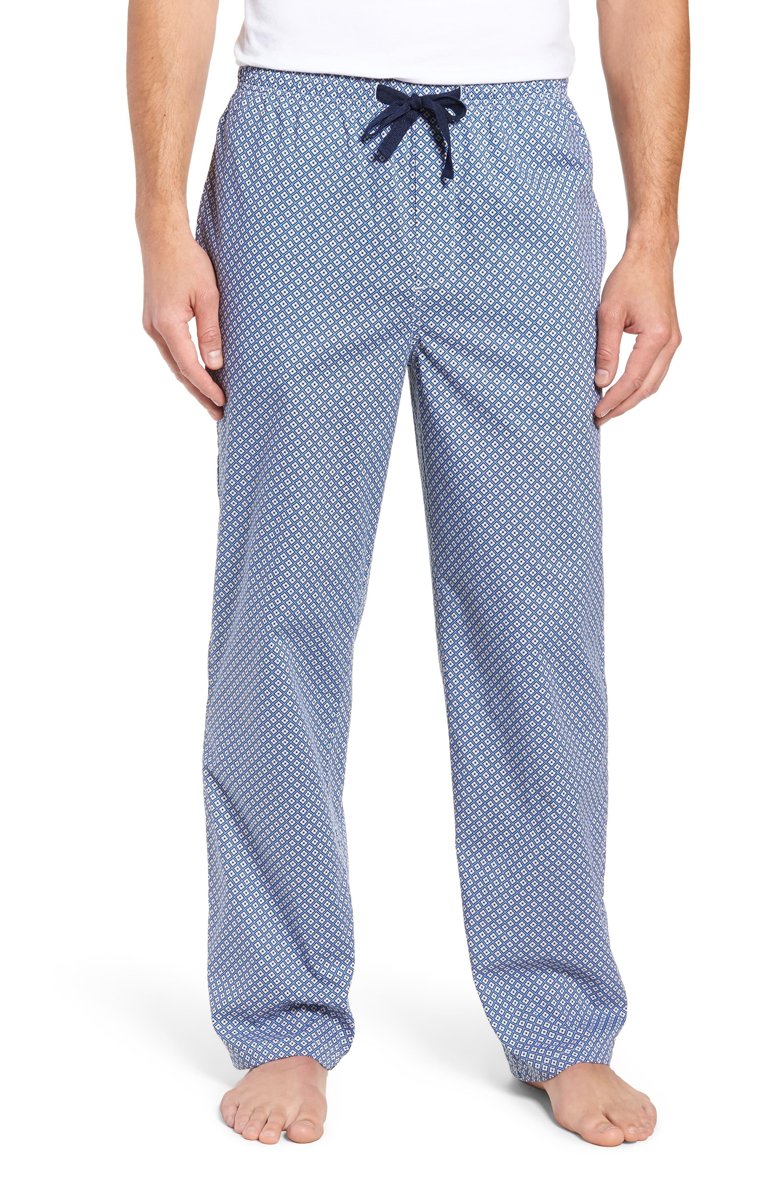 Nordstrom Cotton Poplin Pajama Pants in Blue for Men Lyst