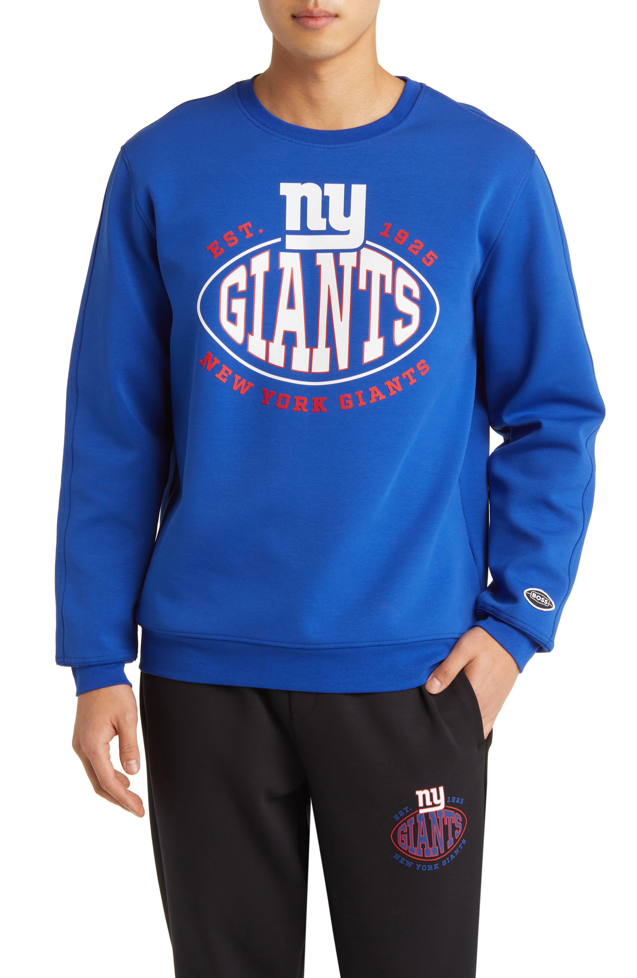 BOSS X Nfl Muff New York Giants Crewneck Sweatshirt in Blue for