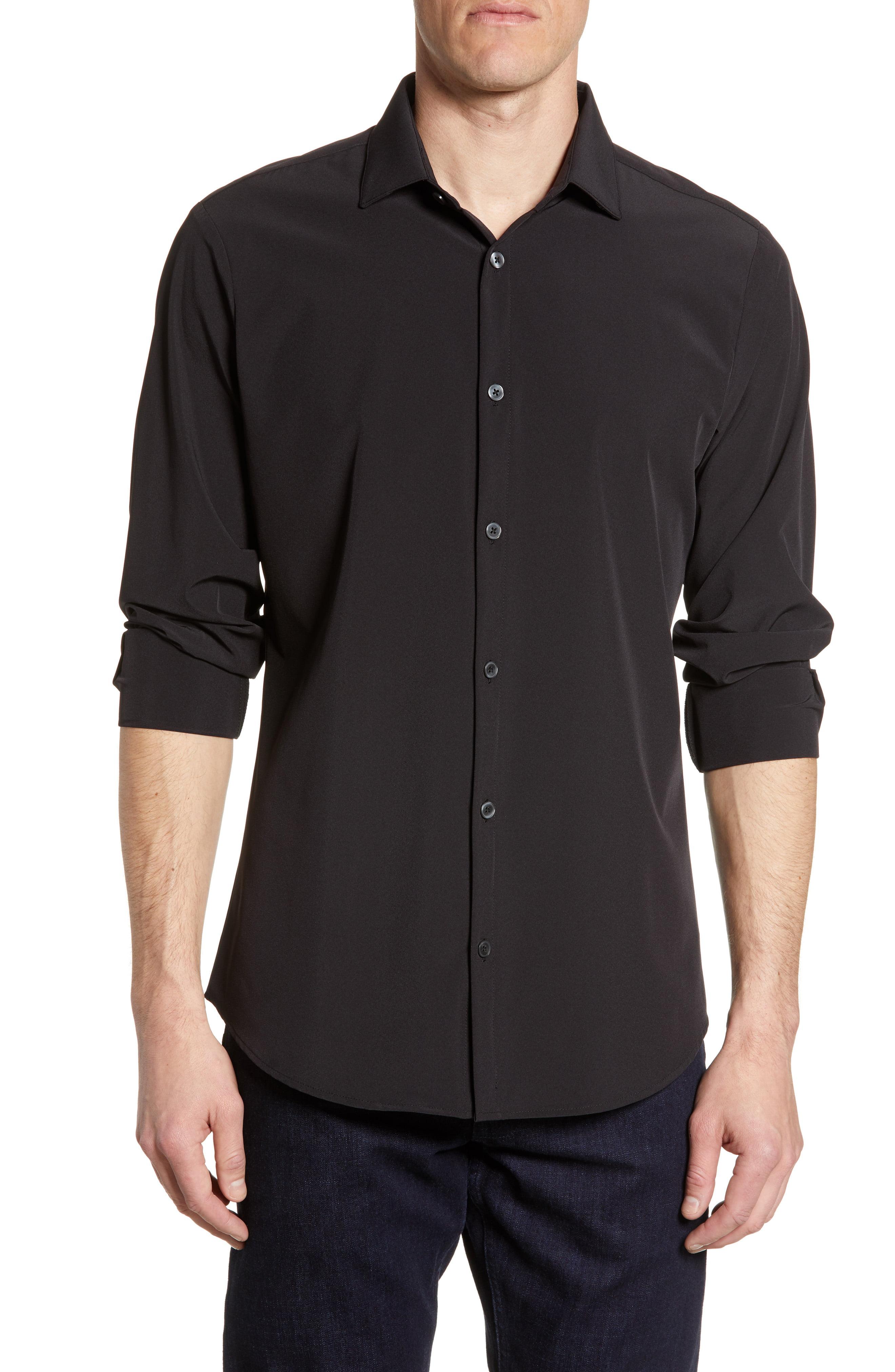 Mizzen+Main Mizzen + Main Leeward Trim Fit Button-up Knit Shirt in ...
