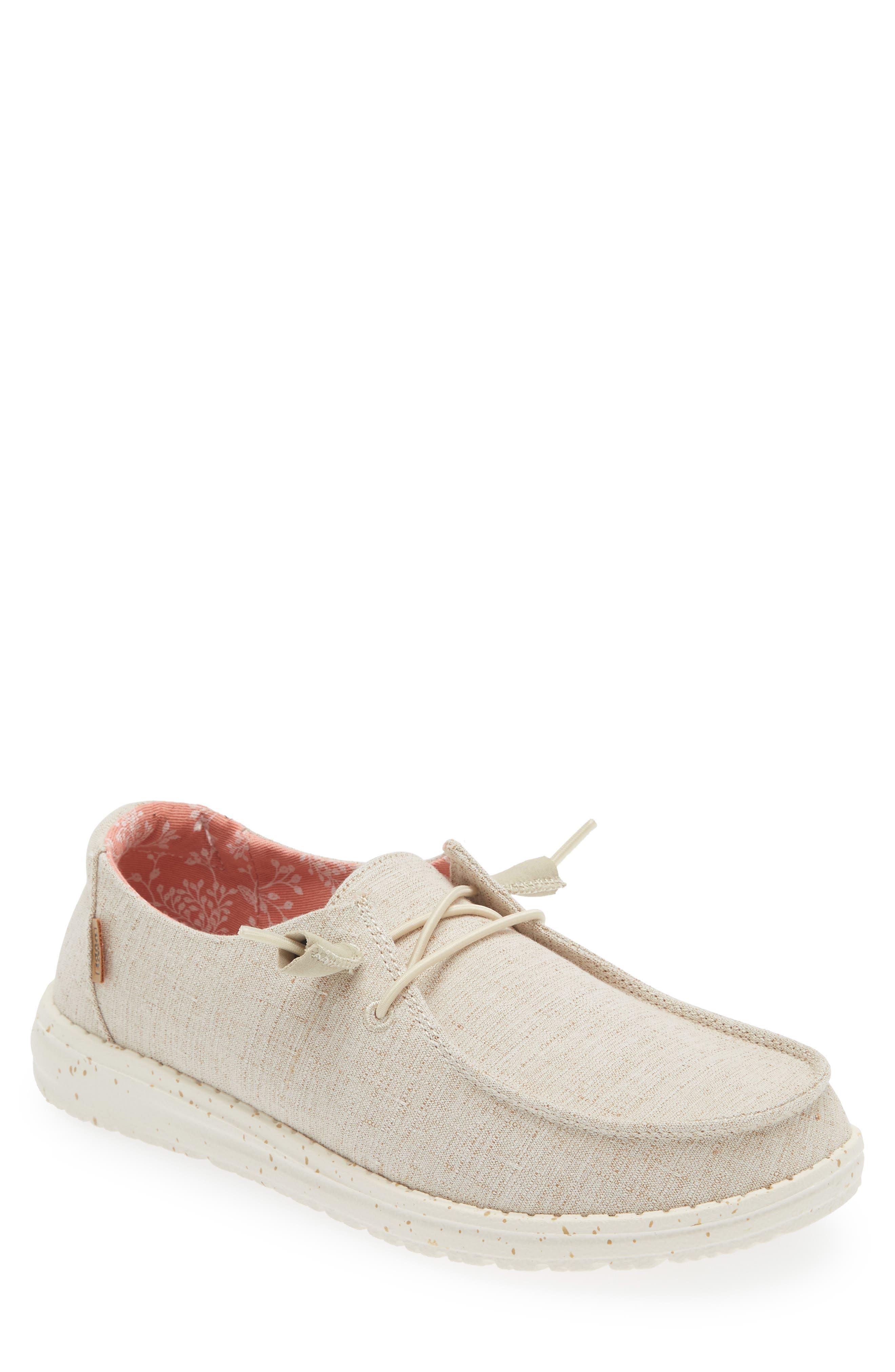 Hey Dude Wendy Chambray Boat Shoe in White Lyst