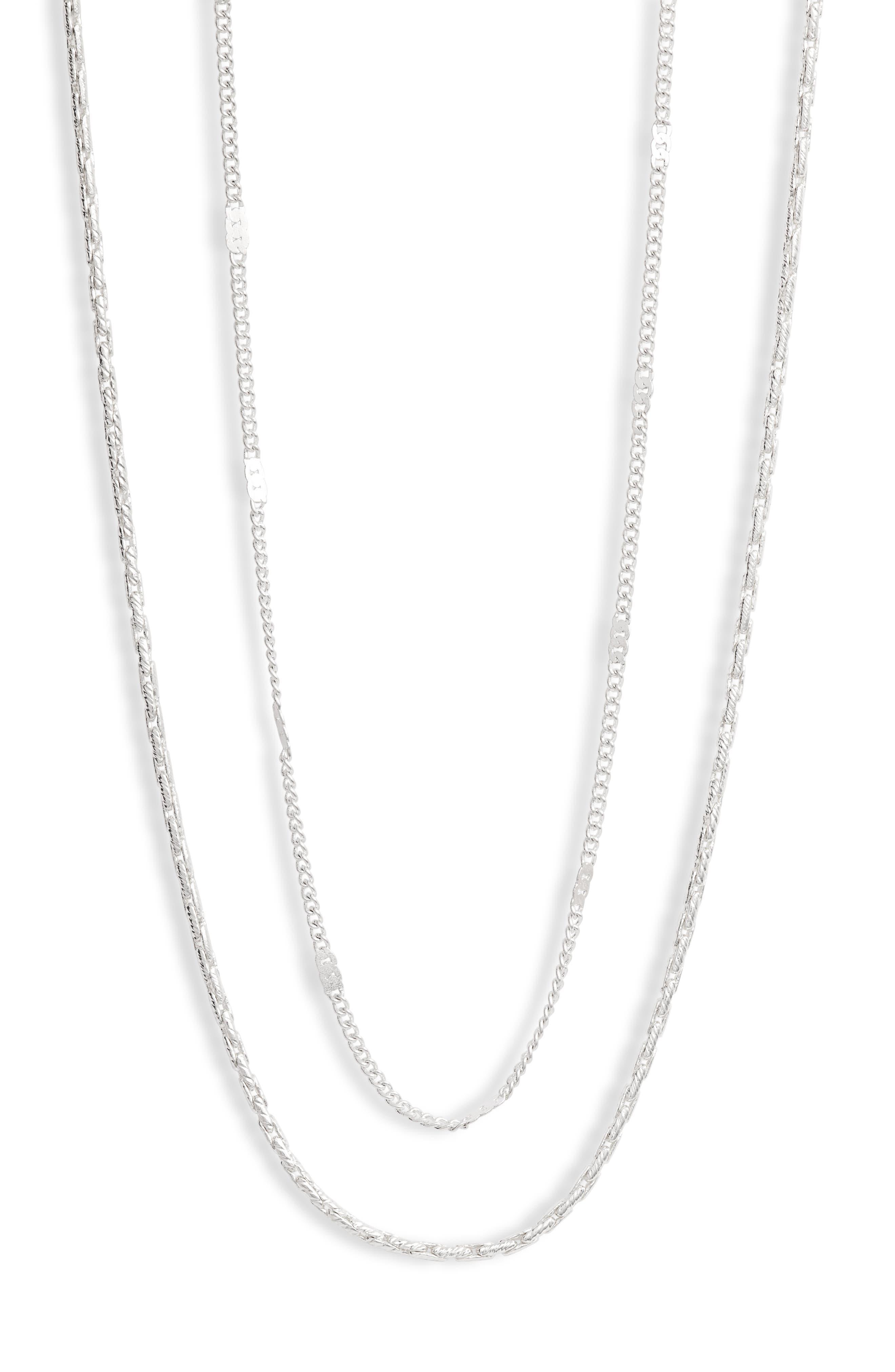 Download Jenny Bird Surfside Layered Chain Necklace In Silver Metallic Lyst