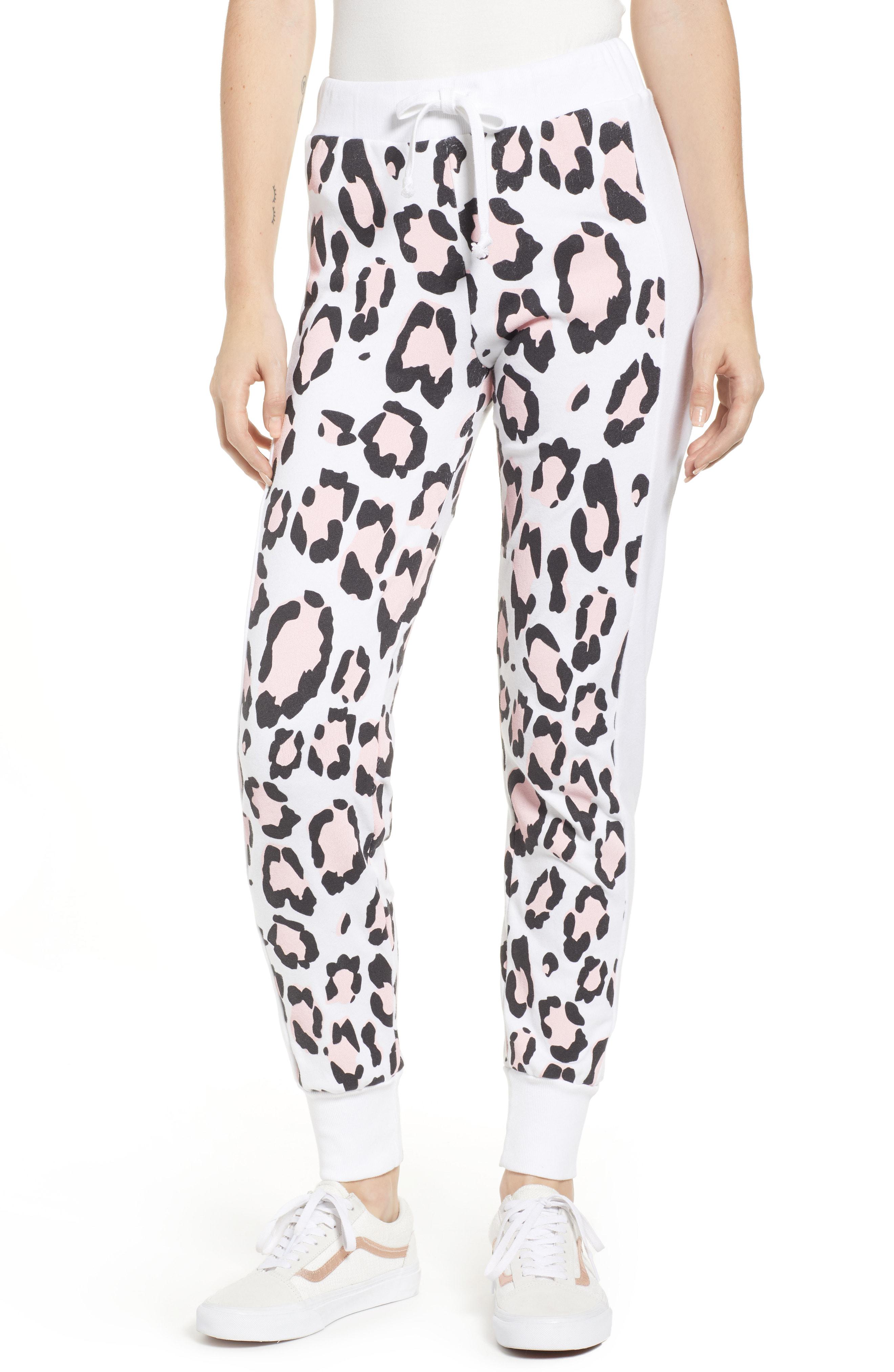 women's leopard joggers