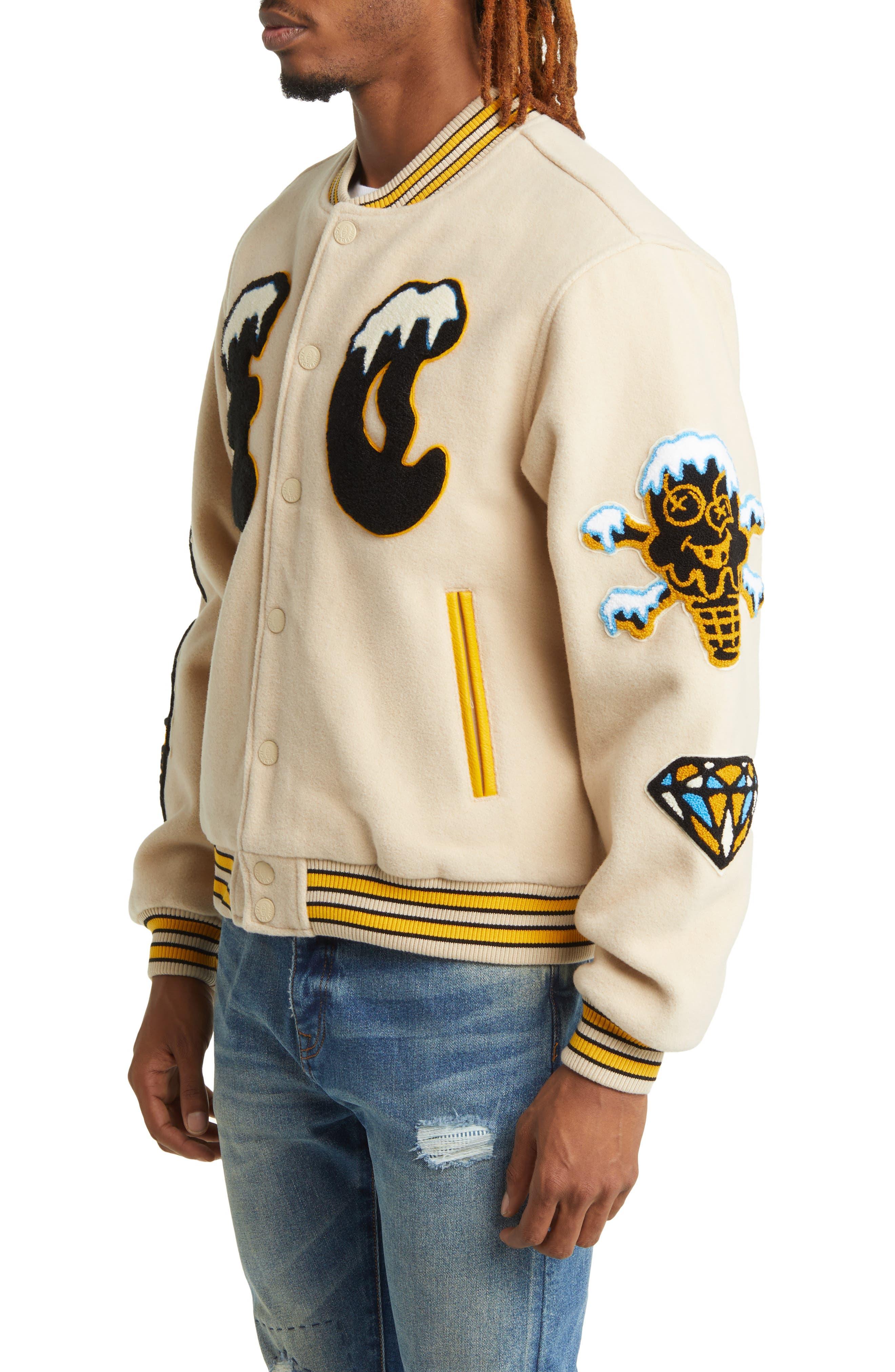 Polo wool outlet blend letterman jacket