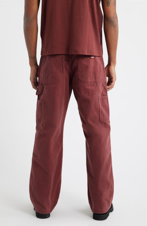 Dickies Double Knee Cotton Canvas Carpenter Pants in Red for Men