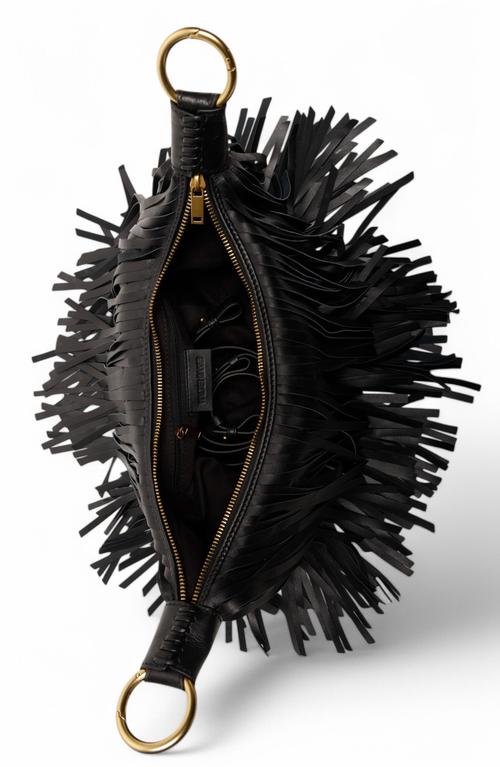 Walter Baker Freya Fringe Mini Hobo Handbag in Black Lyst