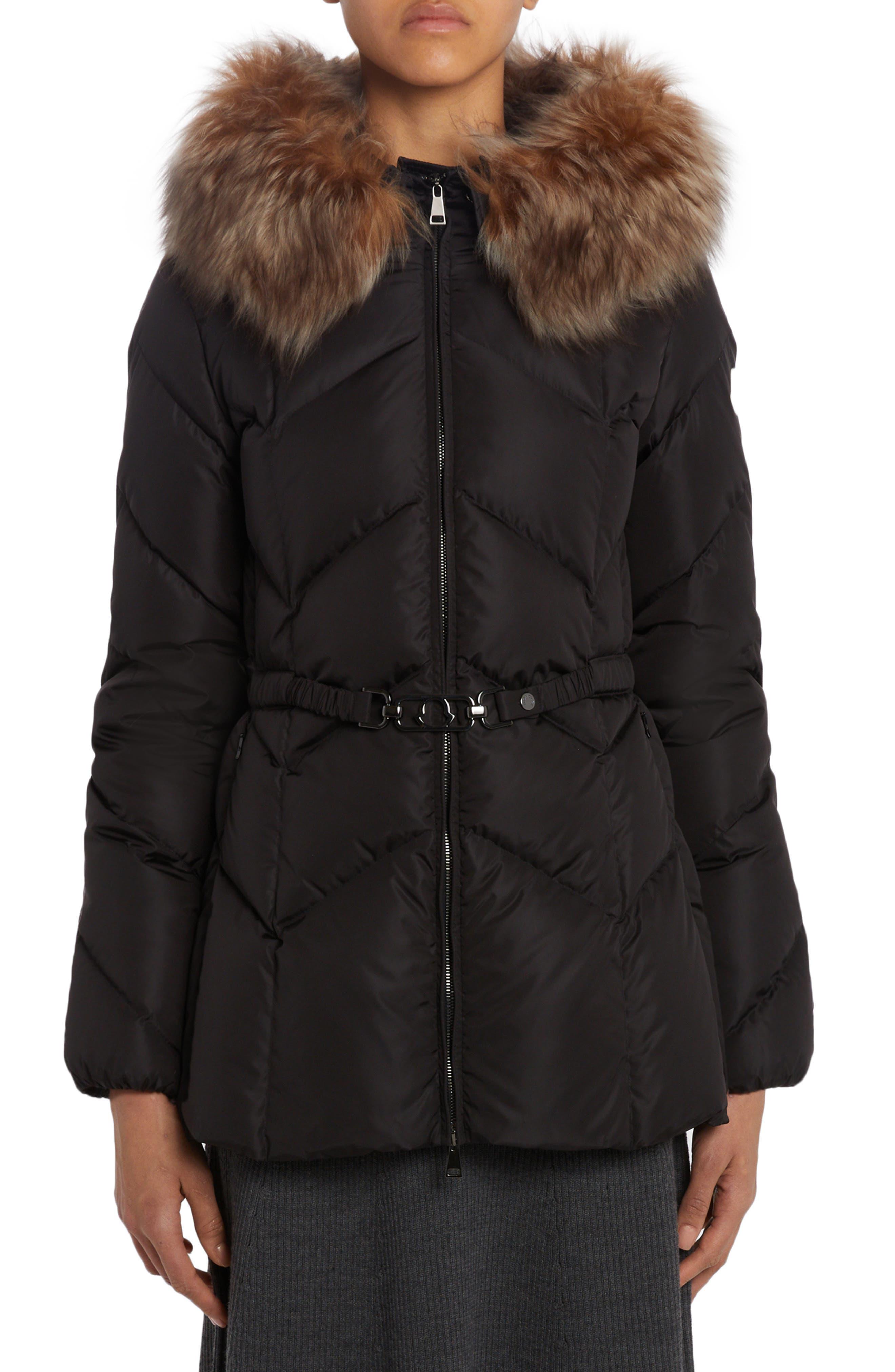 Moncler Loriot Down Jacket With Removable Genuine Shearling Trim in ...
