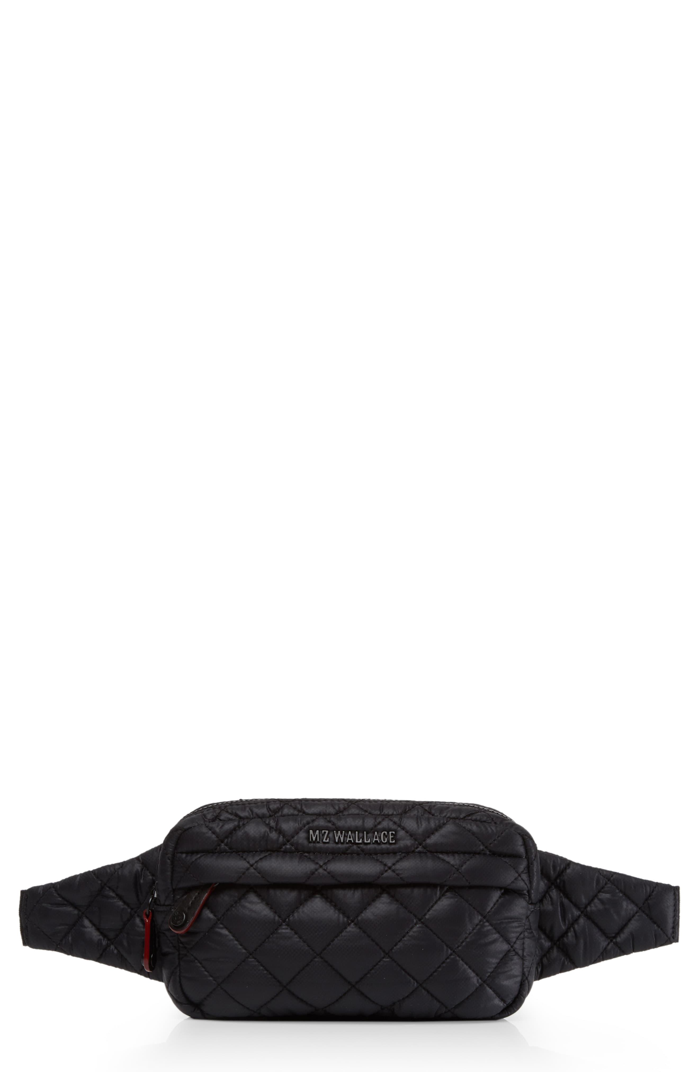 MZ Wallace Synthetic Metro Belt Bag in Black/ Black (Black) Lyst