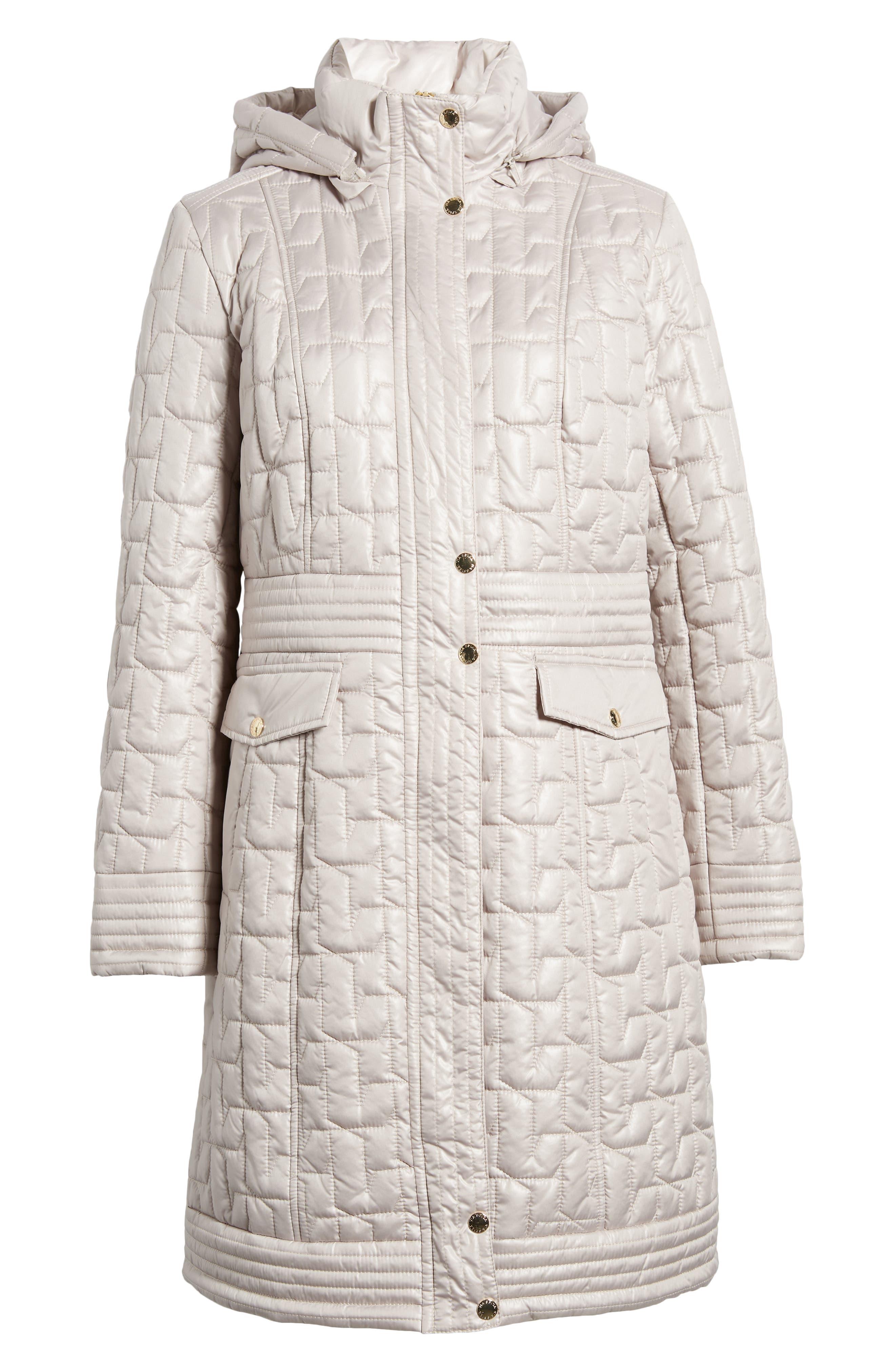 Via spiga hooded sales quilted coat