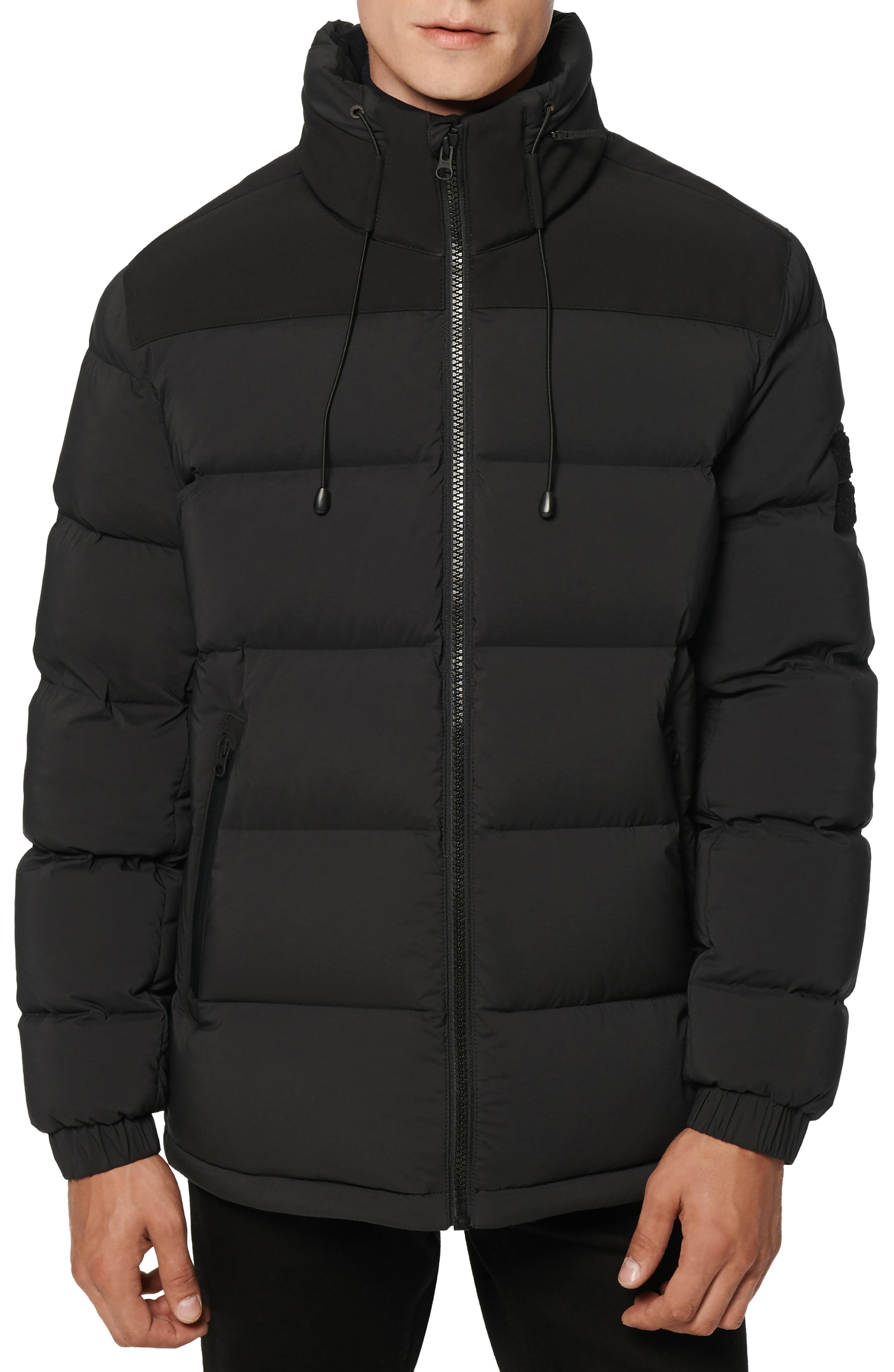 Andrew Marc Arcadia Water Resistant Quilted Down Coat In Black At Nordstrom  Rack for Men | Lyst