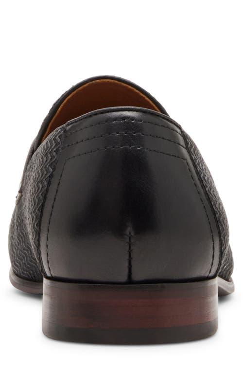 Steve Madden Jules Herringbone Penny Loafer in Black for Men 