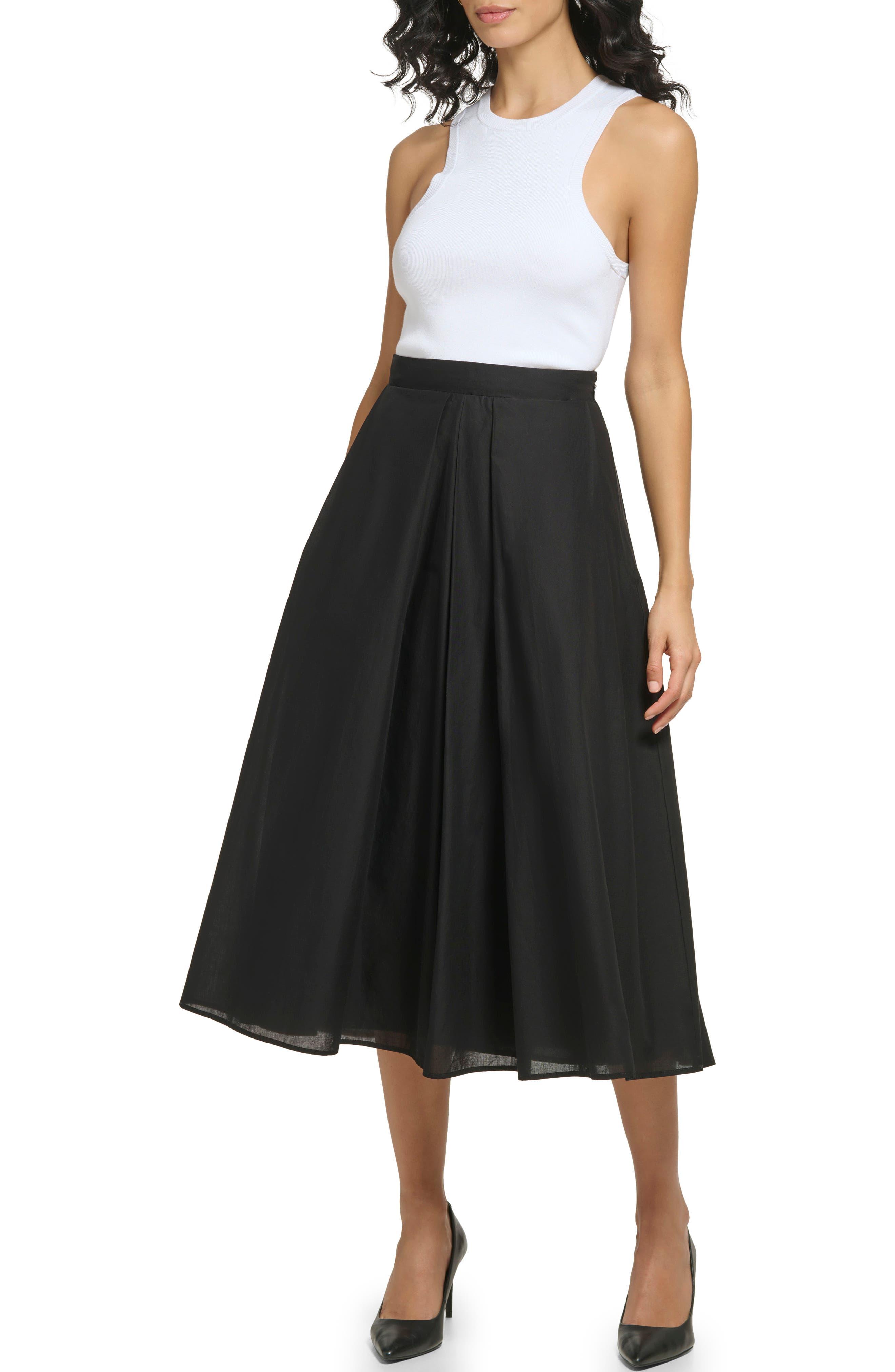 Dkny black a line clearance skirt