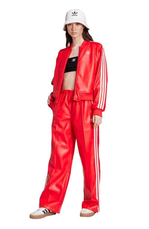 Adidas Pants Red Firebird Tracksuit Track Suit Pants Adidas Faux