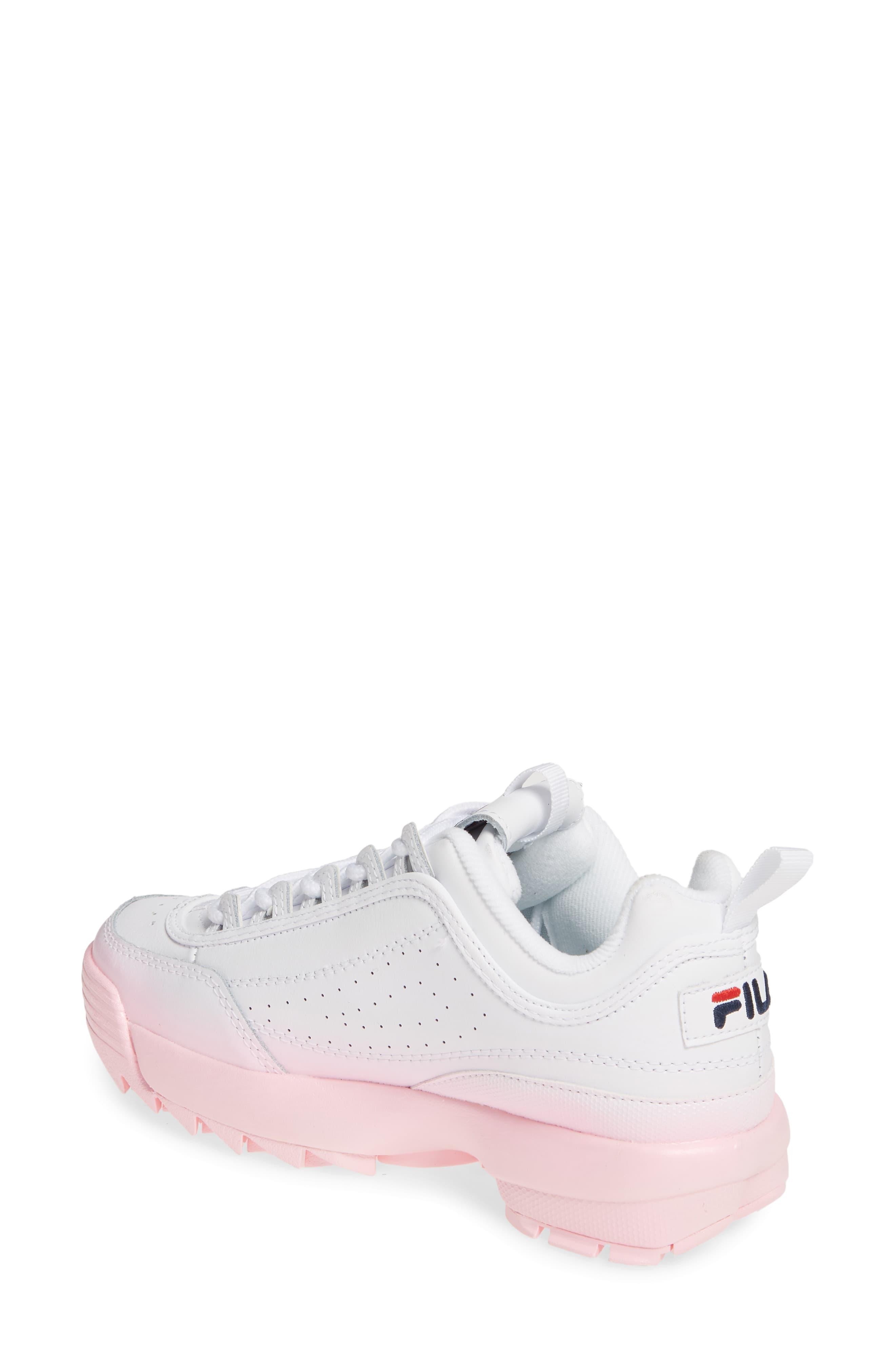 fila disruptor pink fade