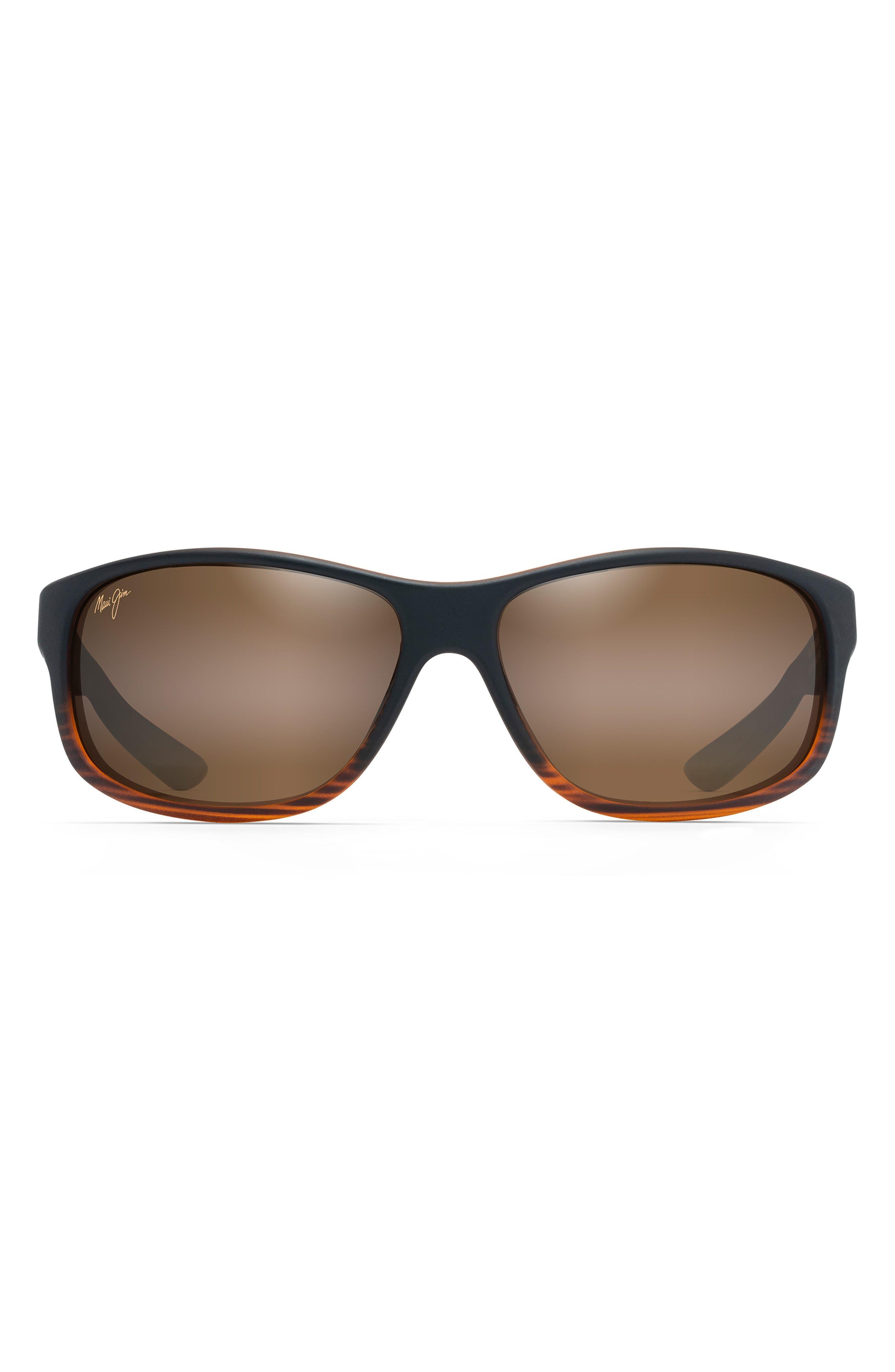 Maui Jim Synthetic Alenuihaha 64mm Polarized Oversize Rectangular