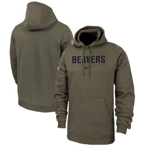 Nike Oregon State Beavers Military Pack Club Fleece Pullover Hoodie in Green for Men Lyst
