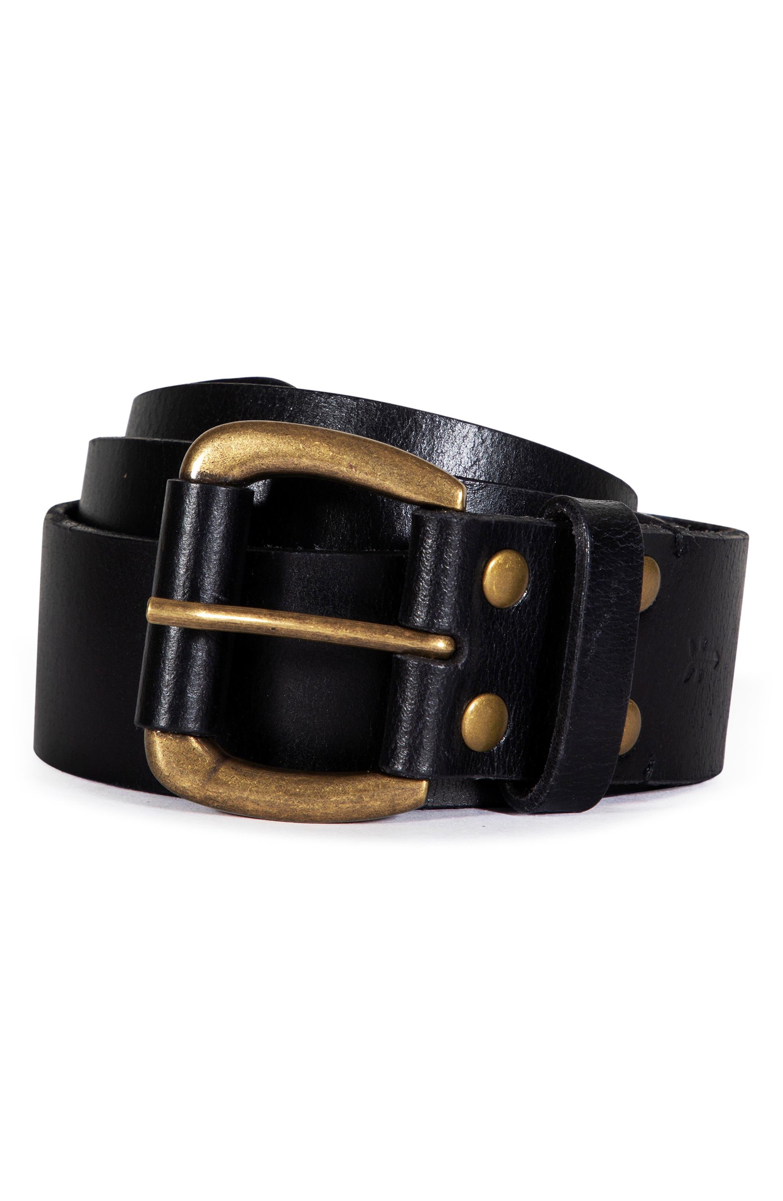Frye Leather Belt in Black Lyst