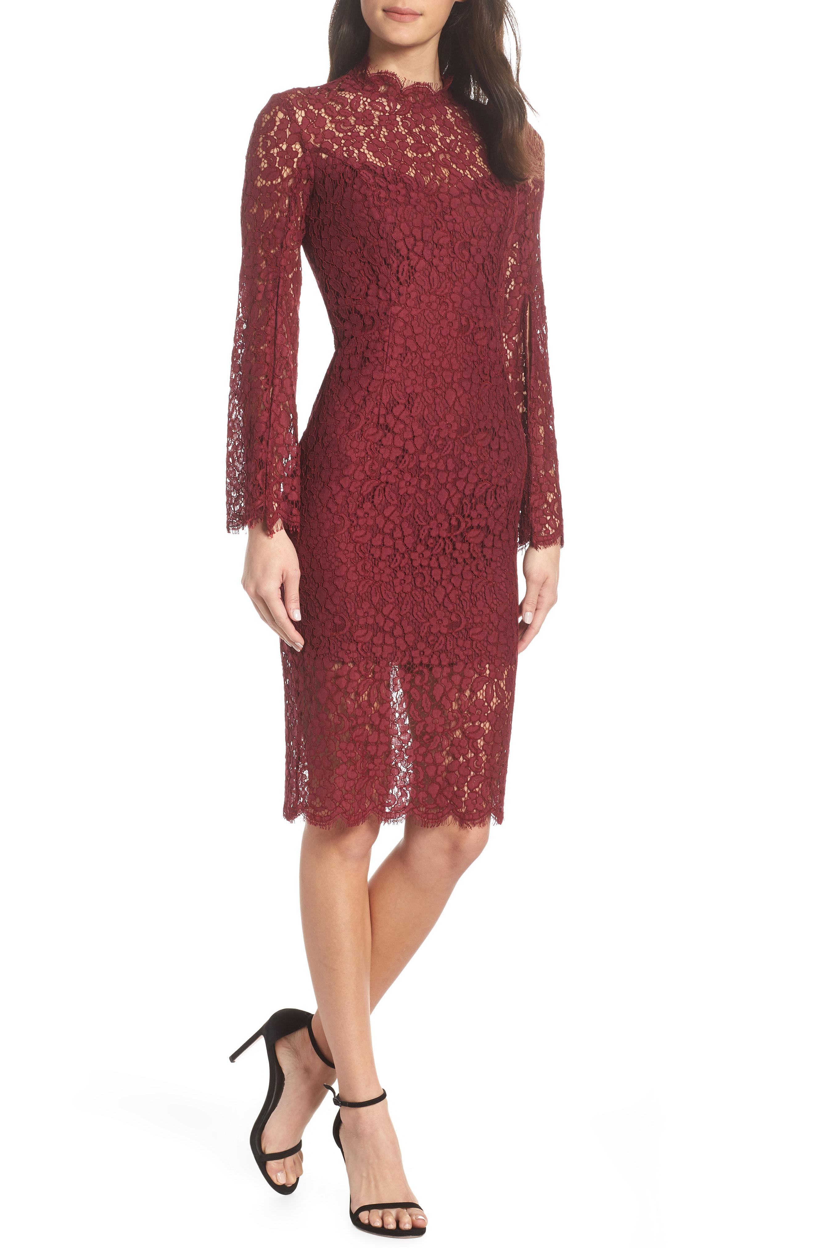 bardot sienna lace cocktail dress