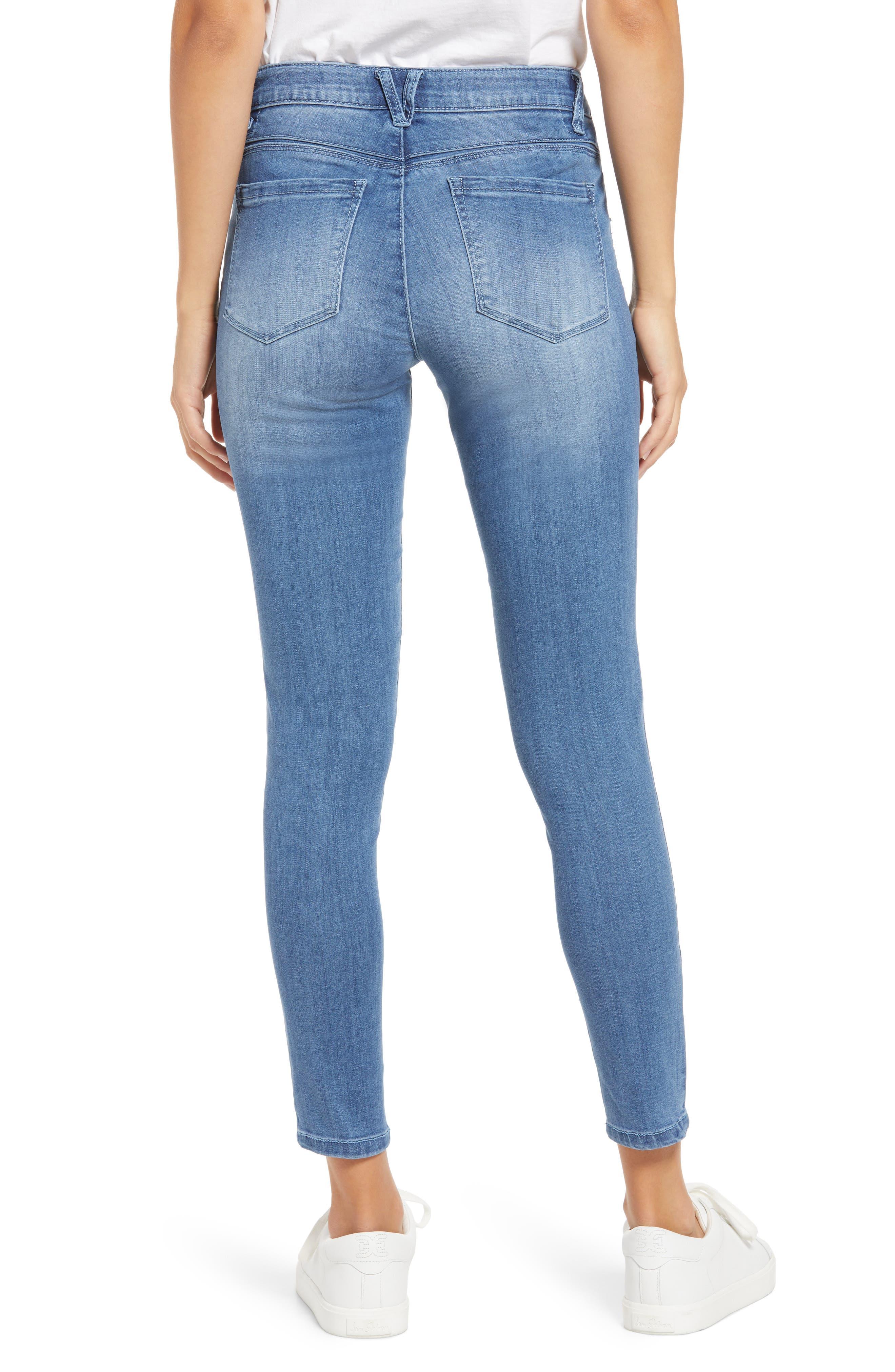 & Wisdom 'ab'solution Touch High Waist Skinny in Blue |