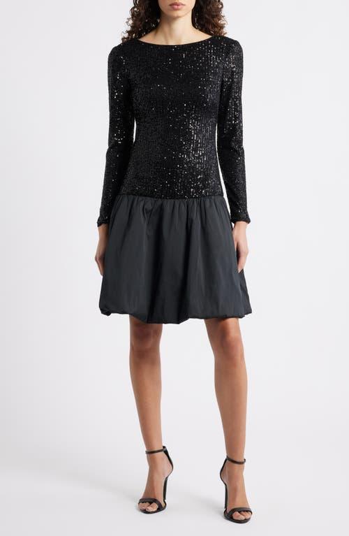 fitted lace wedding dress Eliza J NWT Pink Sequin Long Sleeve Sheath Dress Size 10 main image 1