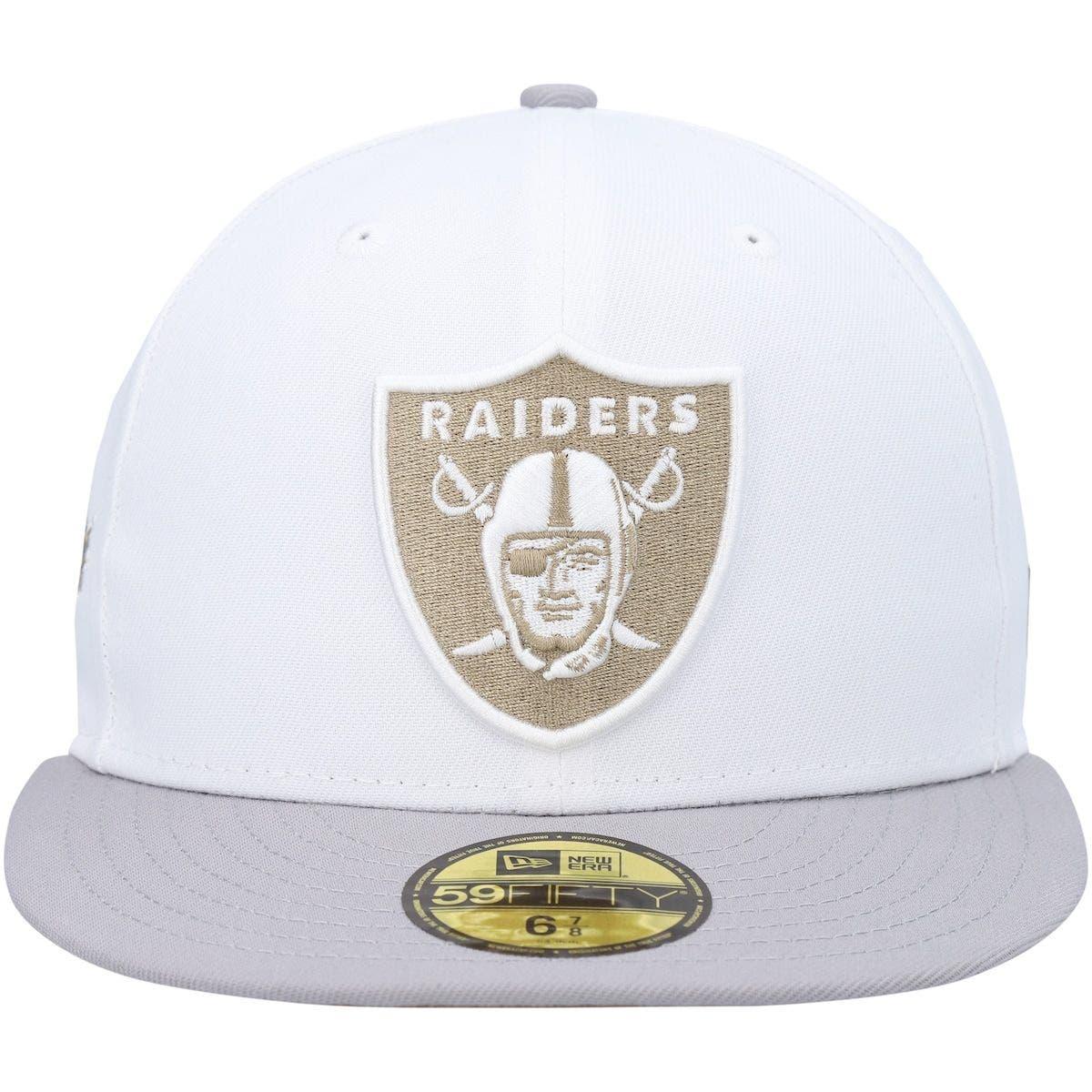 Men's Las Vegas Raiders New Era Black Super Bowl XVIII Pop Sweat 59FIFTY  Fitted Hat