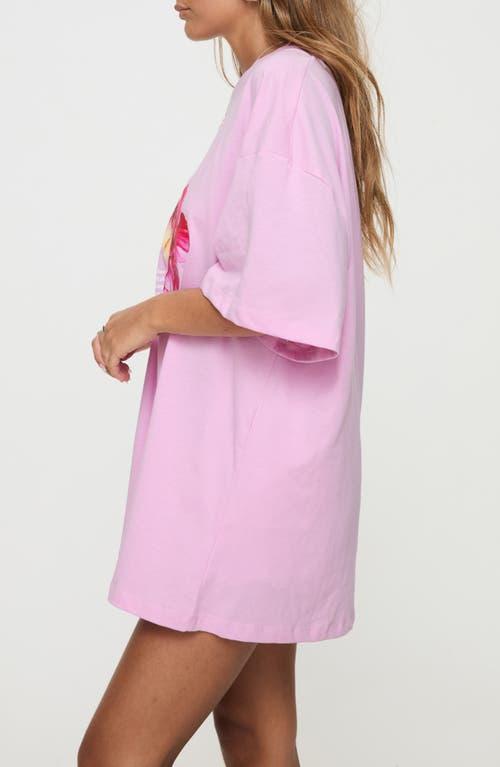 Princess Polly Hibiscus Haven Oversize Organic Cotton Graphic T-Shirt in  Pink | Lyst