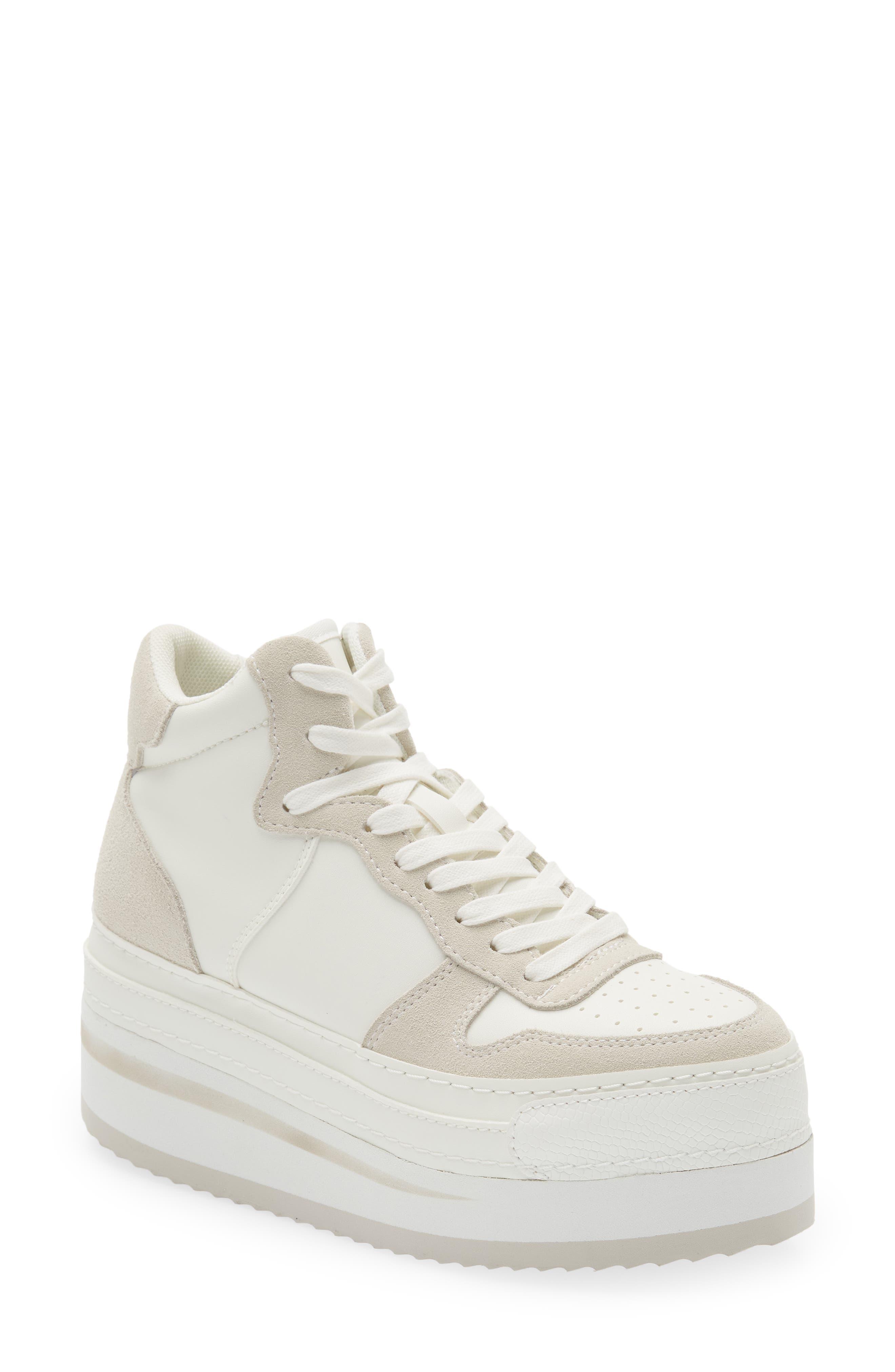 Steve Madden Brodiee Platform Sneaker in White | Lyst