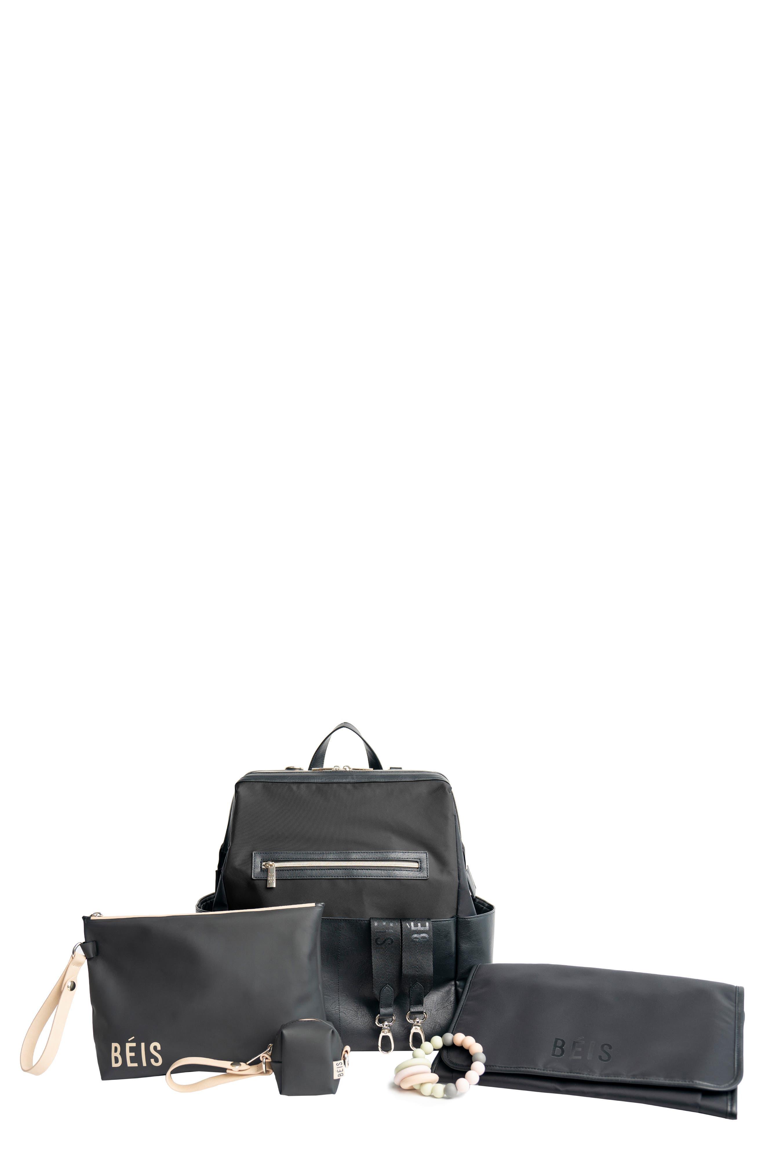 beis diaper bag black