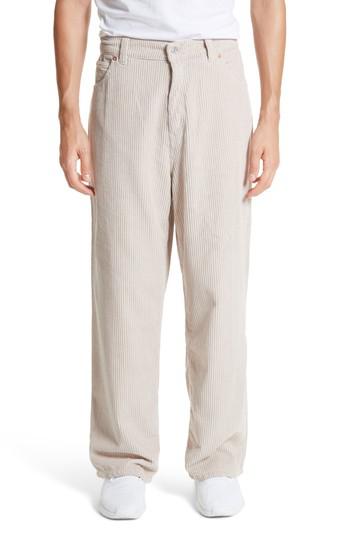 Our Legacy Wide Leg Corduroy Pants in White for Men - Lyst