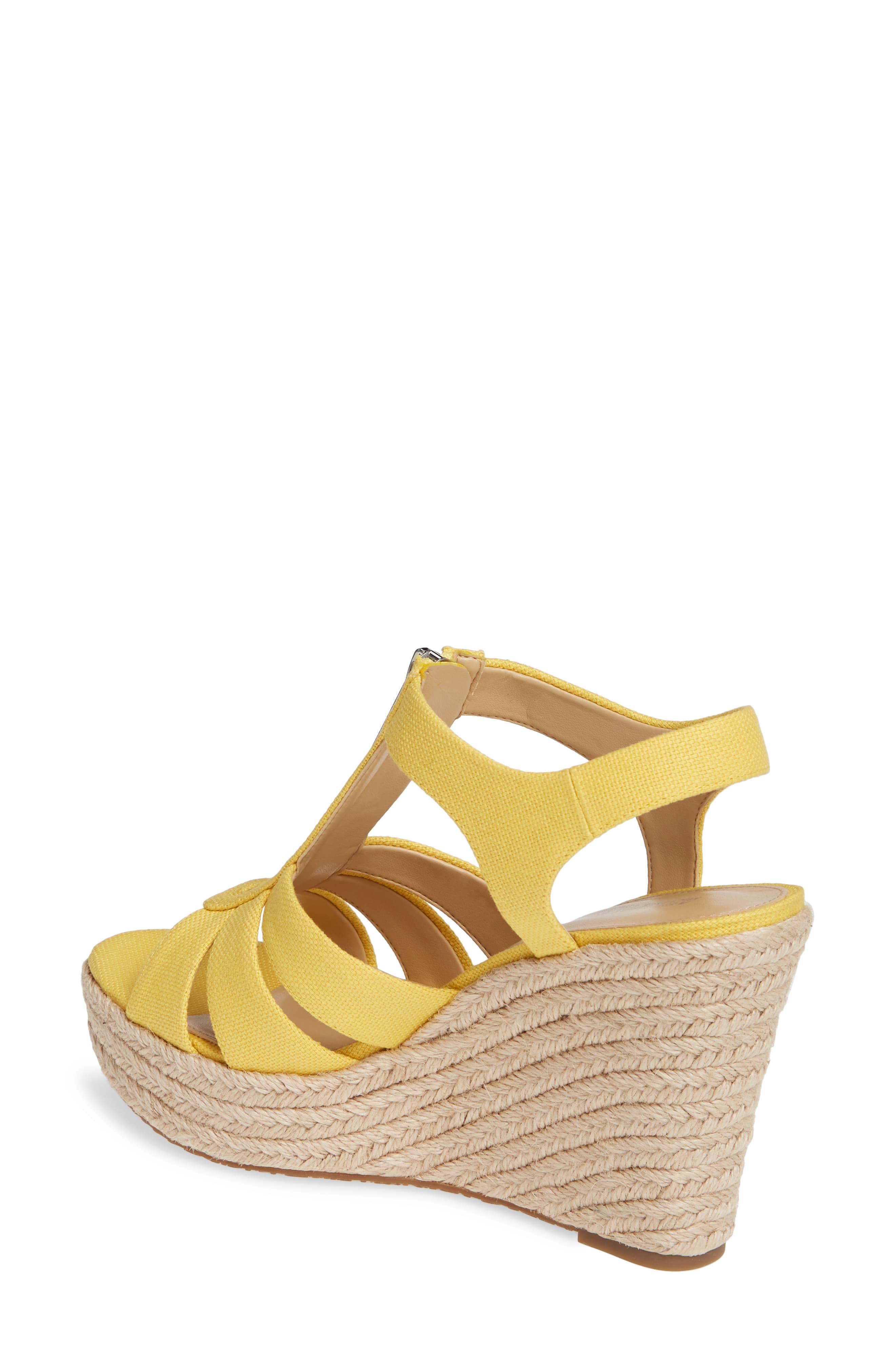 michael kors wedges yellow