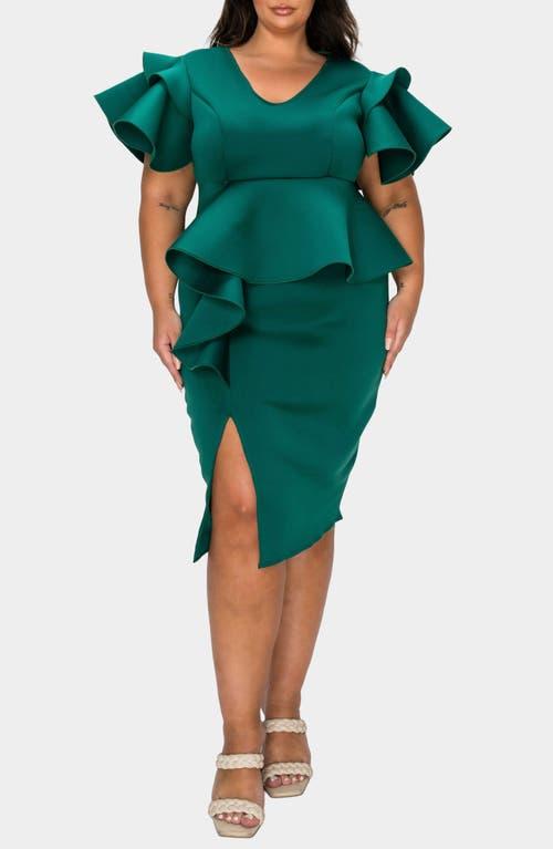 neon green peplum dress JUST arrived: this bold, high energy citrus green peplum dress