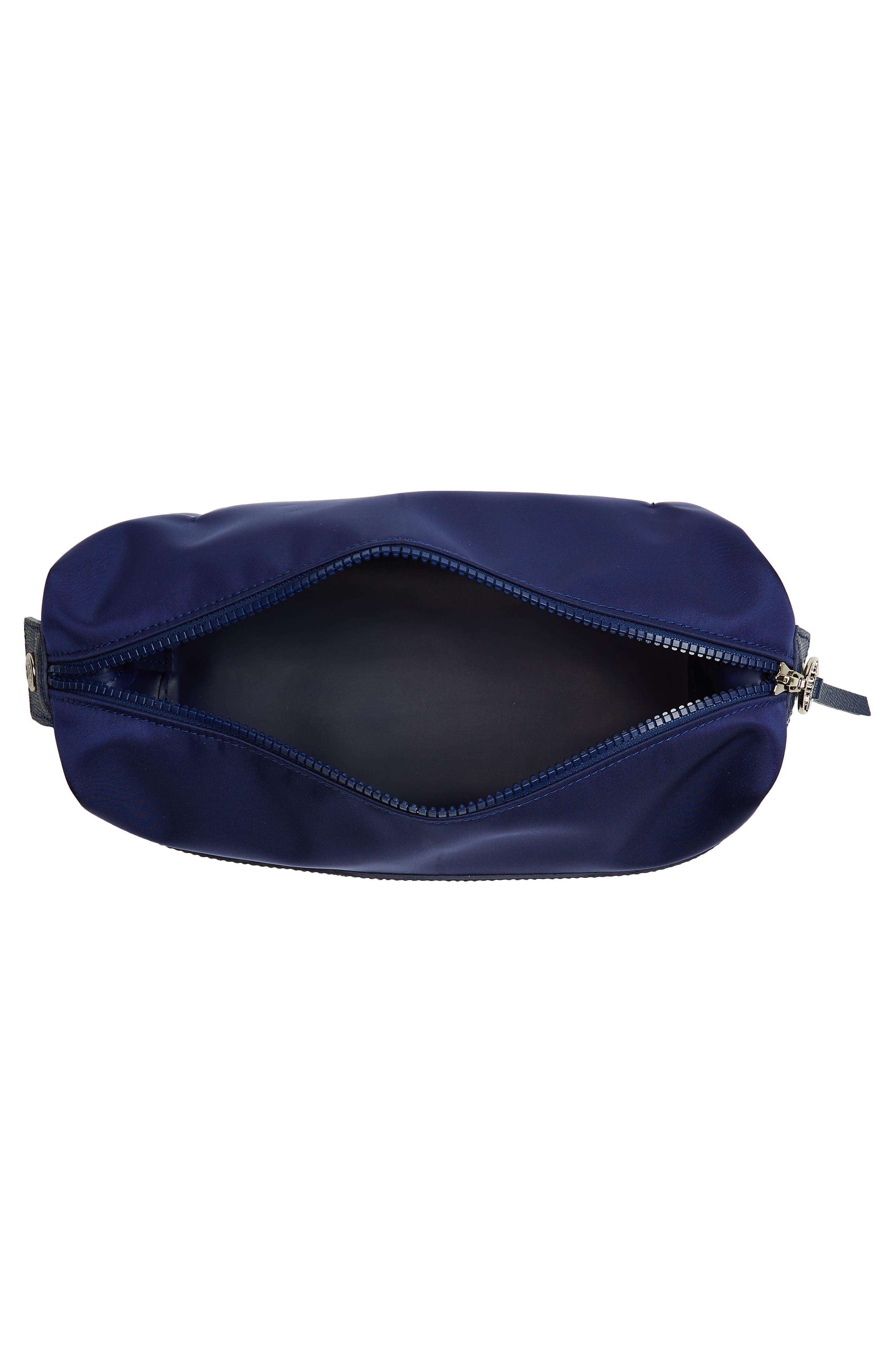 Longchamp Leather Trim Toiletry Bag in Blue