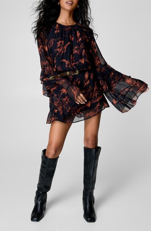 Nasty Gal Stallion Print Long Sleeve Minidress in Black Lyst