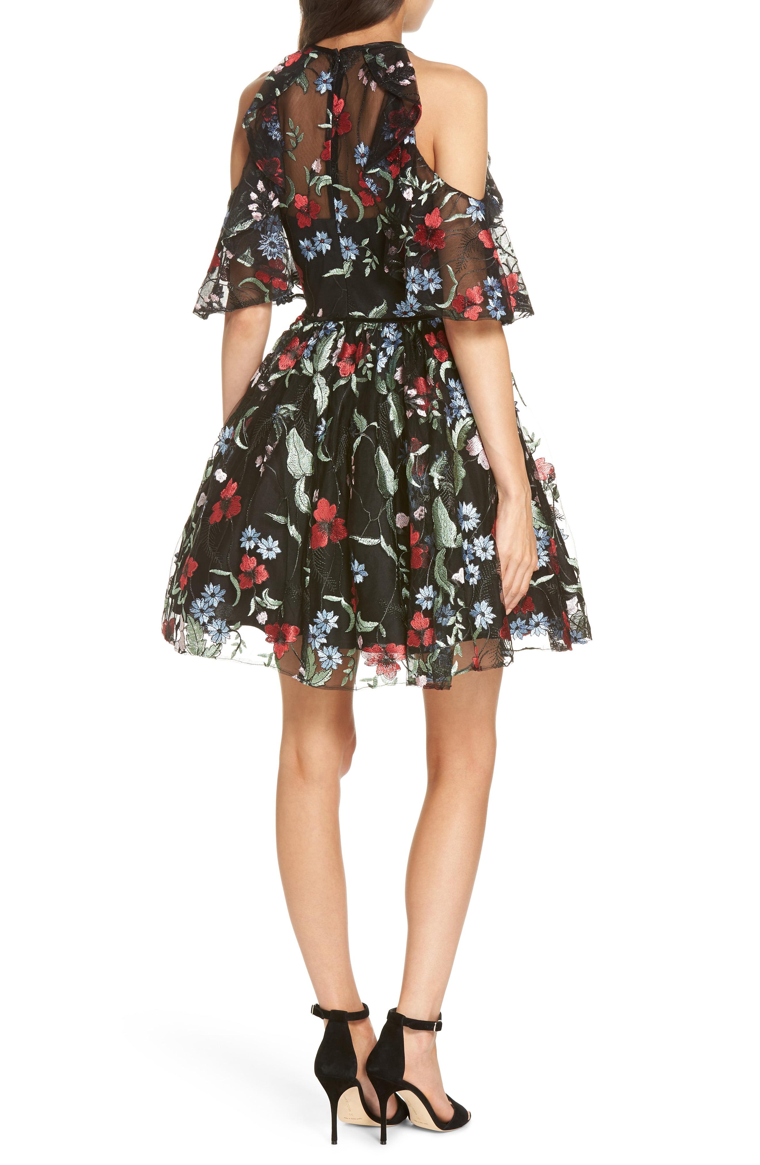mac duggal cold shoulder gown