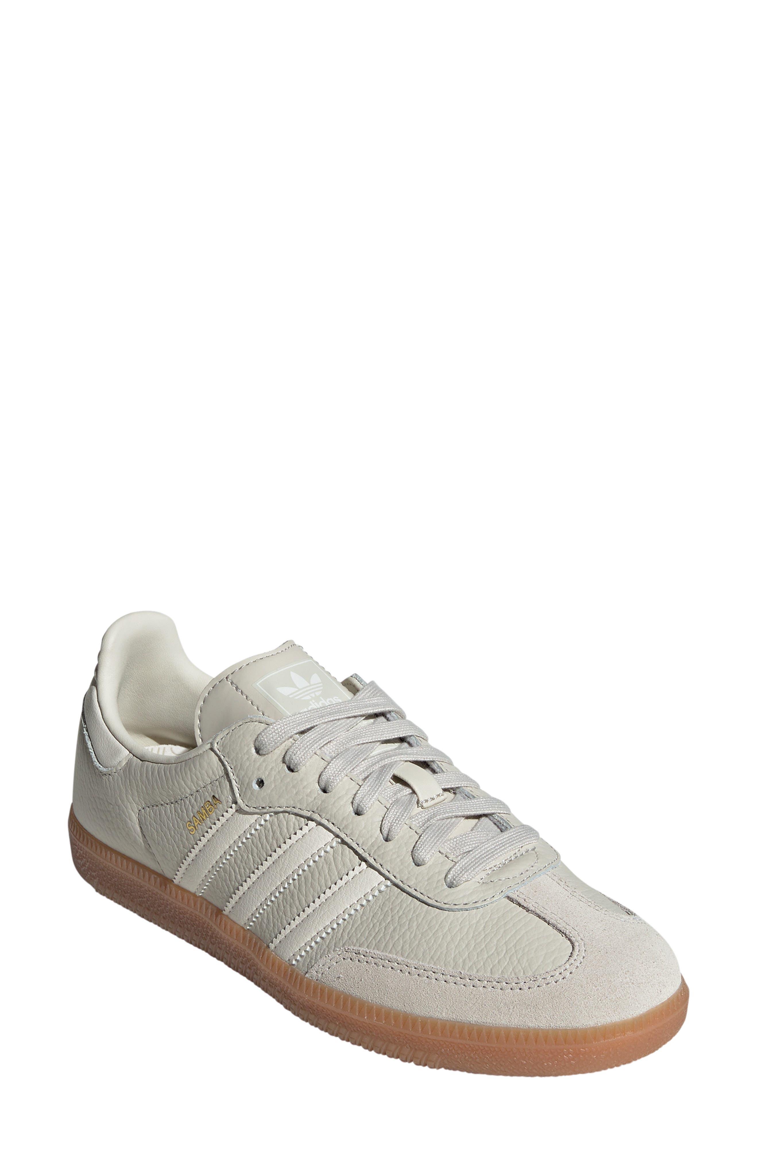 adidas Women's Samba Og Leather & Suede Lace Up Sneakers in White